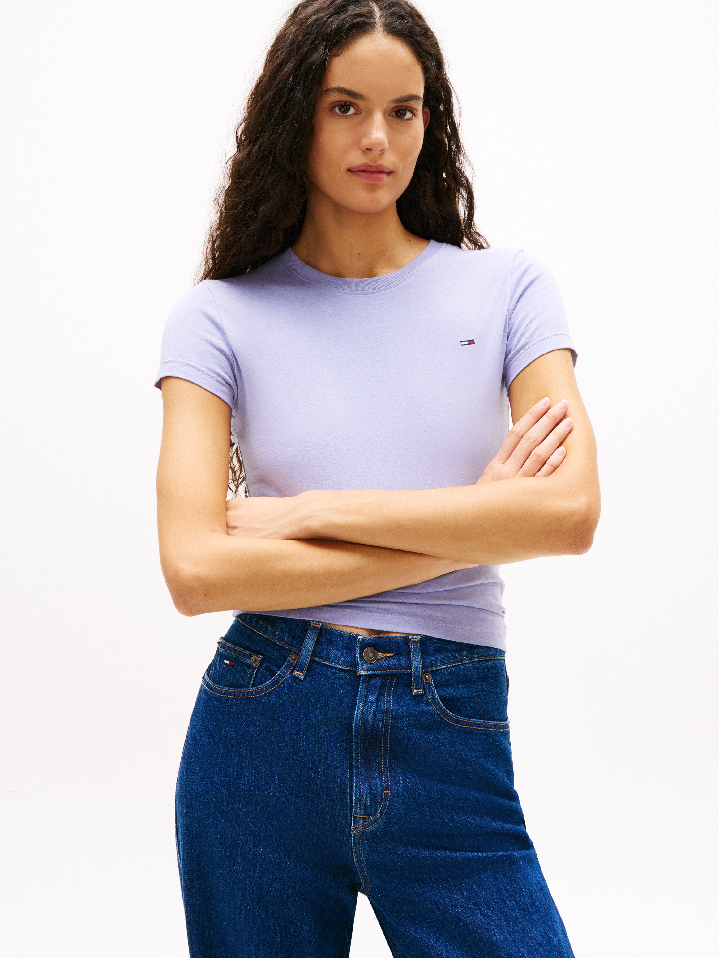 Tommy Jeans T-Shirt TJW 2PACK C-NECK TEE (Packung, 2-tlg., 2er) mit Logo-St günstig online kaufen
