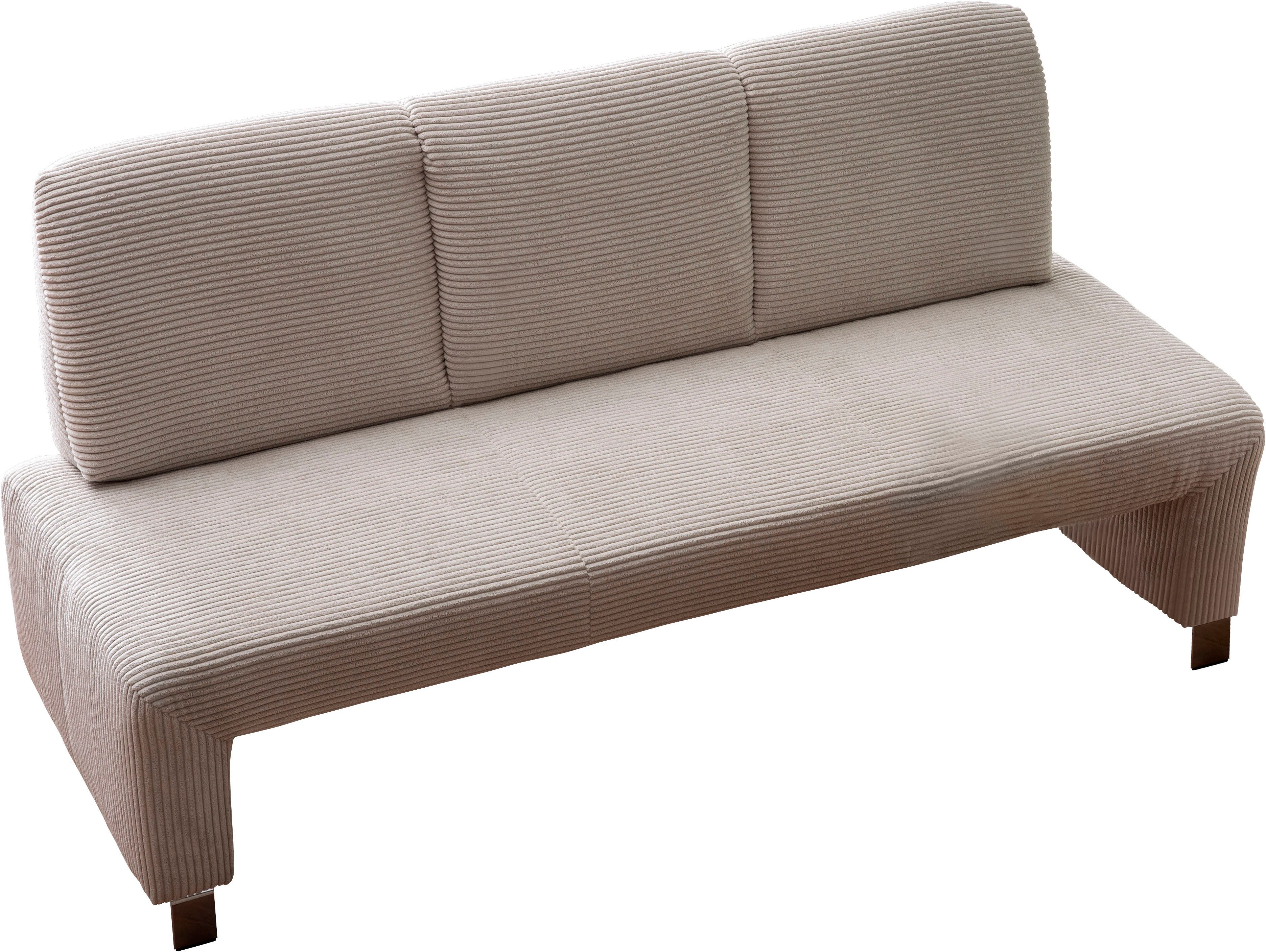 exxpo - sofa fashion Polsterbank Intenso, Sitzbank, Breite 182 cm, wahlweise in Leder oder Textil, hohe Bodenfreiheit, frei im Raum stellbar, hoher Sitzkomfort