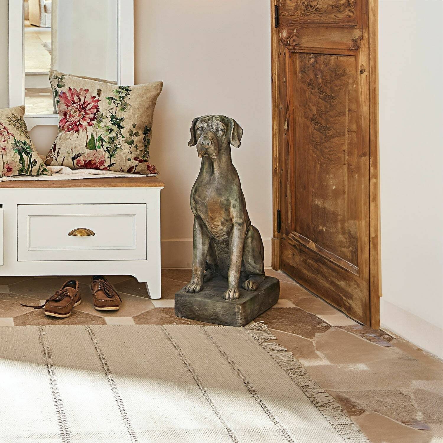 Mirabeau Dekofigur Deko-Hund Jules grau