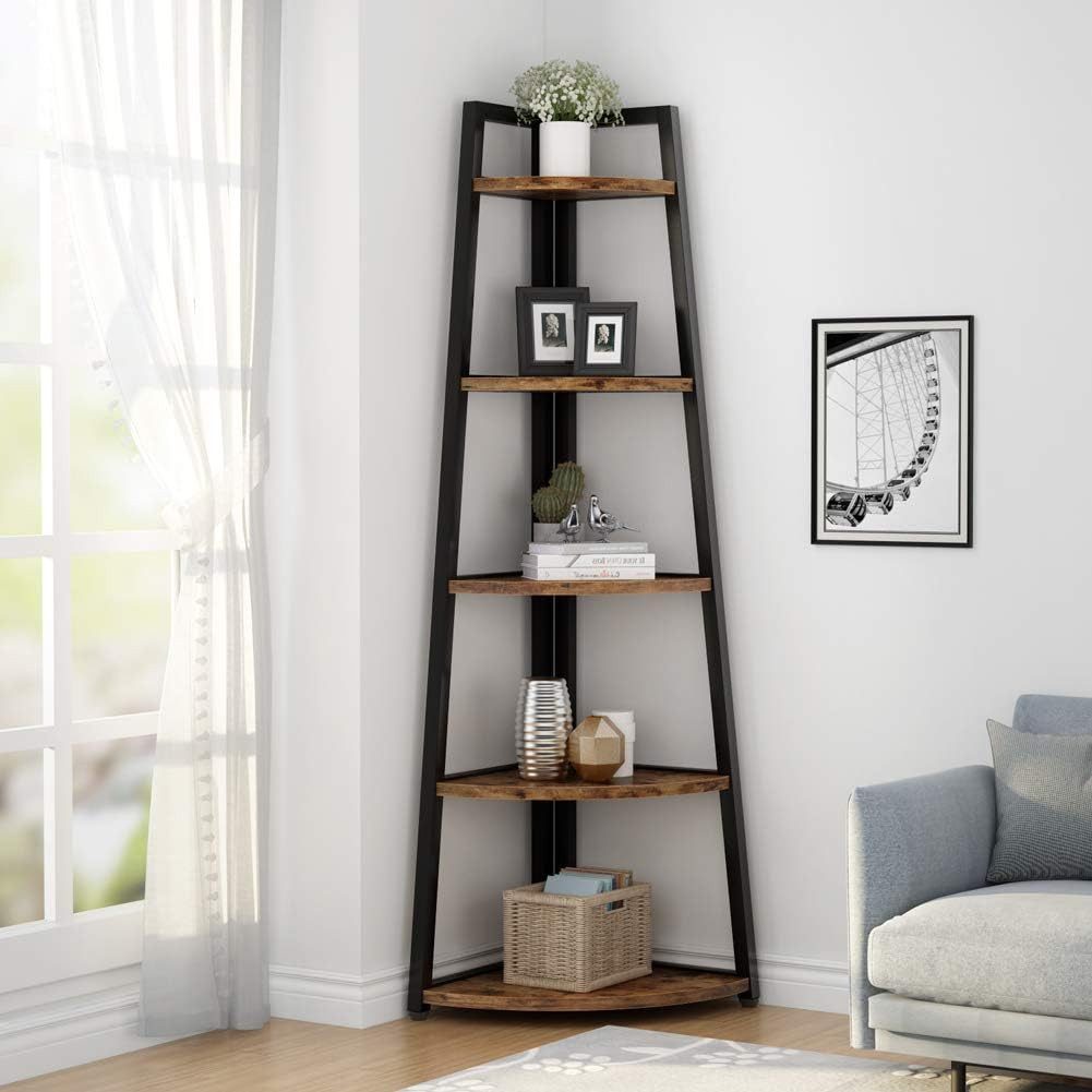Tribesigns Eckregal Bücherregal, 178cm hohes Eckregal günstig online kaufen