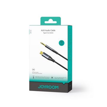 JOYROOM Audiokabel AUX 3,5 mm Miniklinke – USB-C für Telefon 1,2 m schwarz Audio- & Video-Kabel