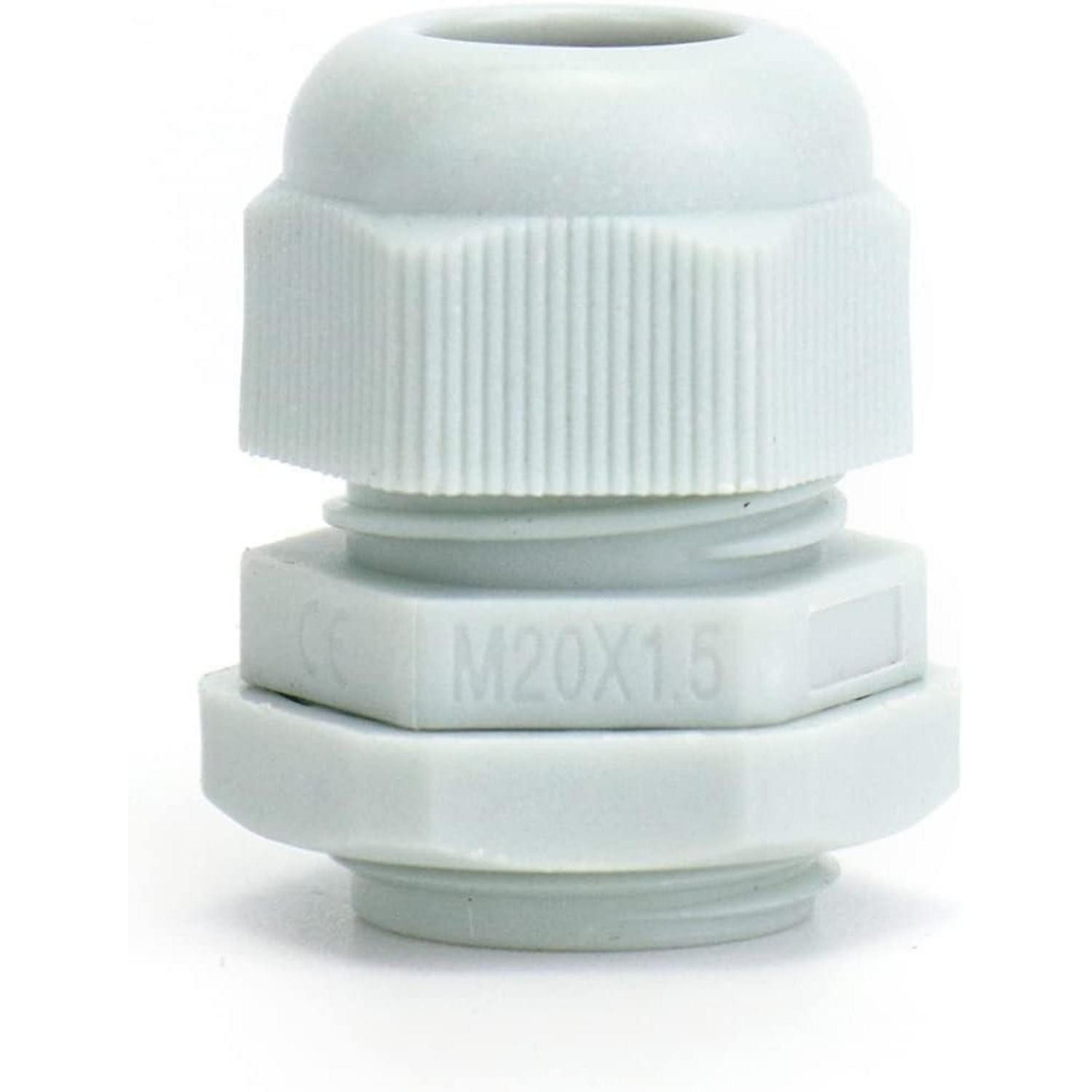 LuxusKollektion Schaltschrankschlüssel Kabelverschraubungen wasserdicht Kunststoff M20 1.5 20 Stück IP68