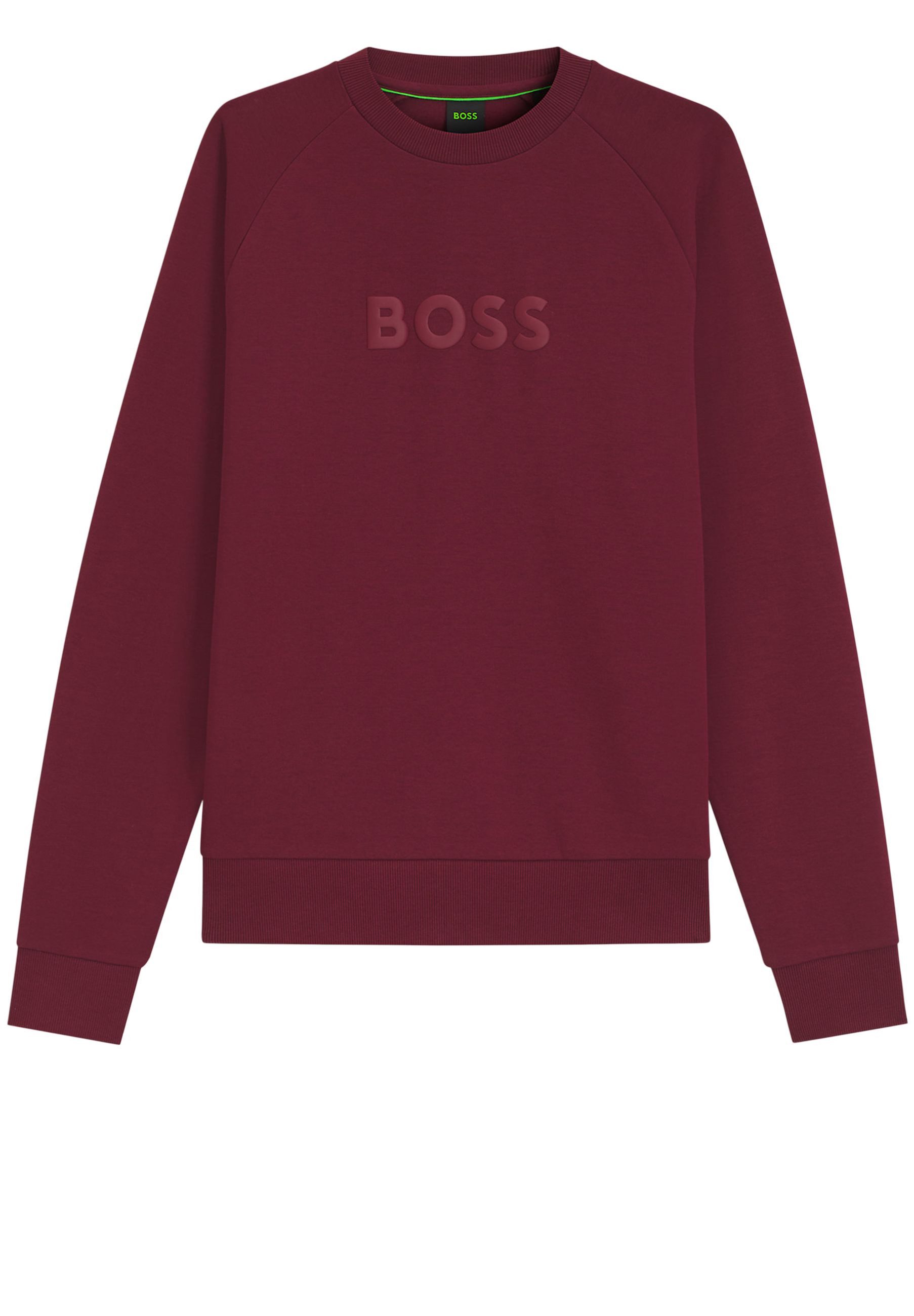 BOSS GREEN Sweatshirt Salbo mit Puff-Logo (1-tlg)