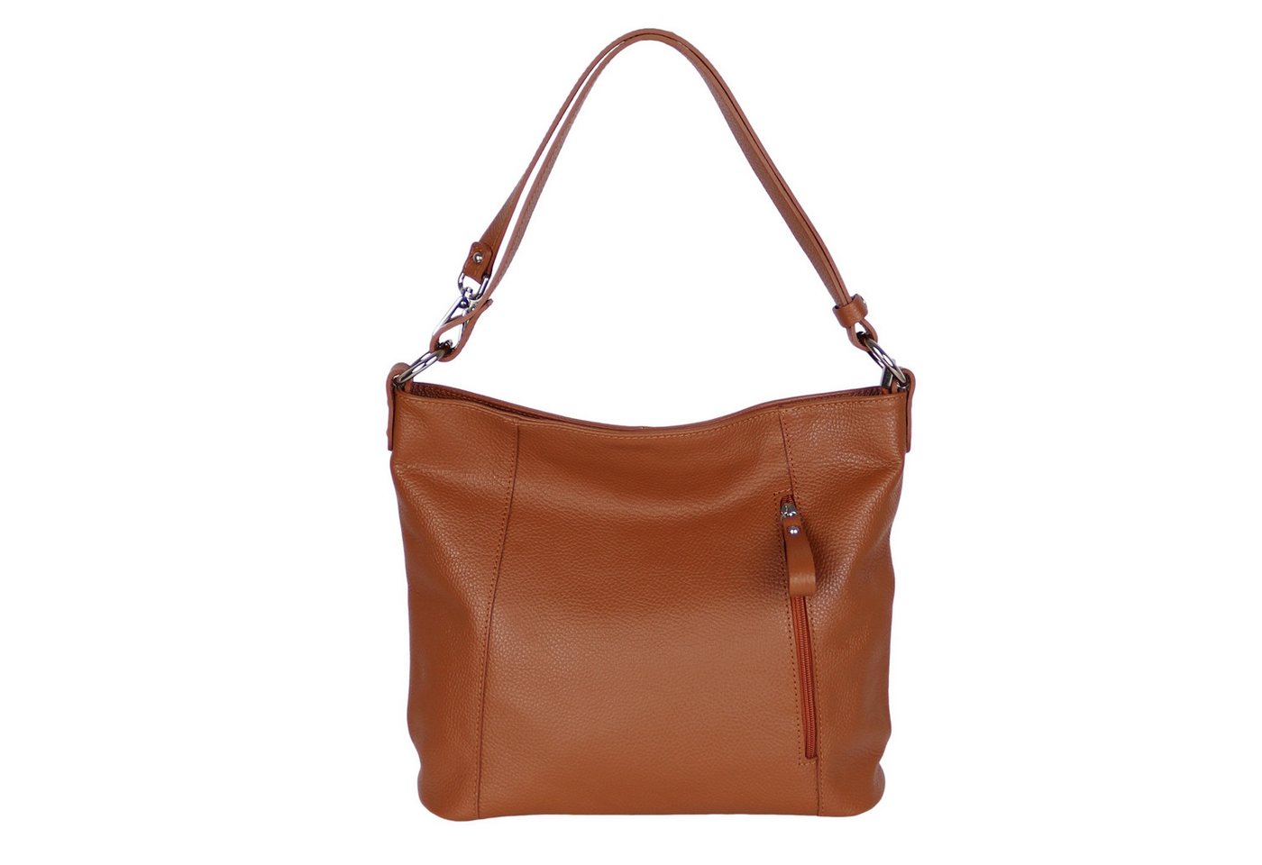 MIRROSI Umhängetasche Damen, Schultertasche,Aus Echtleder, Made in Italy (ca.37x28x11cm)