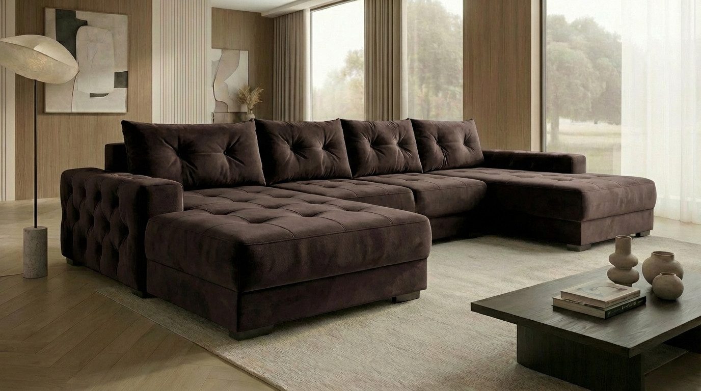 A&J MöbelLand GmbH Ecksofa VIENA, FABIO, VALTOR, MODENA mit Schlaffunktion, Bonellfederkern, Viele Varianten zur Auswahl – wählen Sie Farbe!, TOP ANGEBOT!