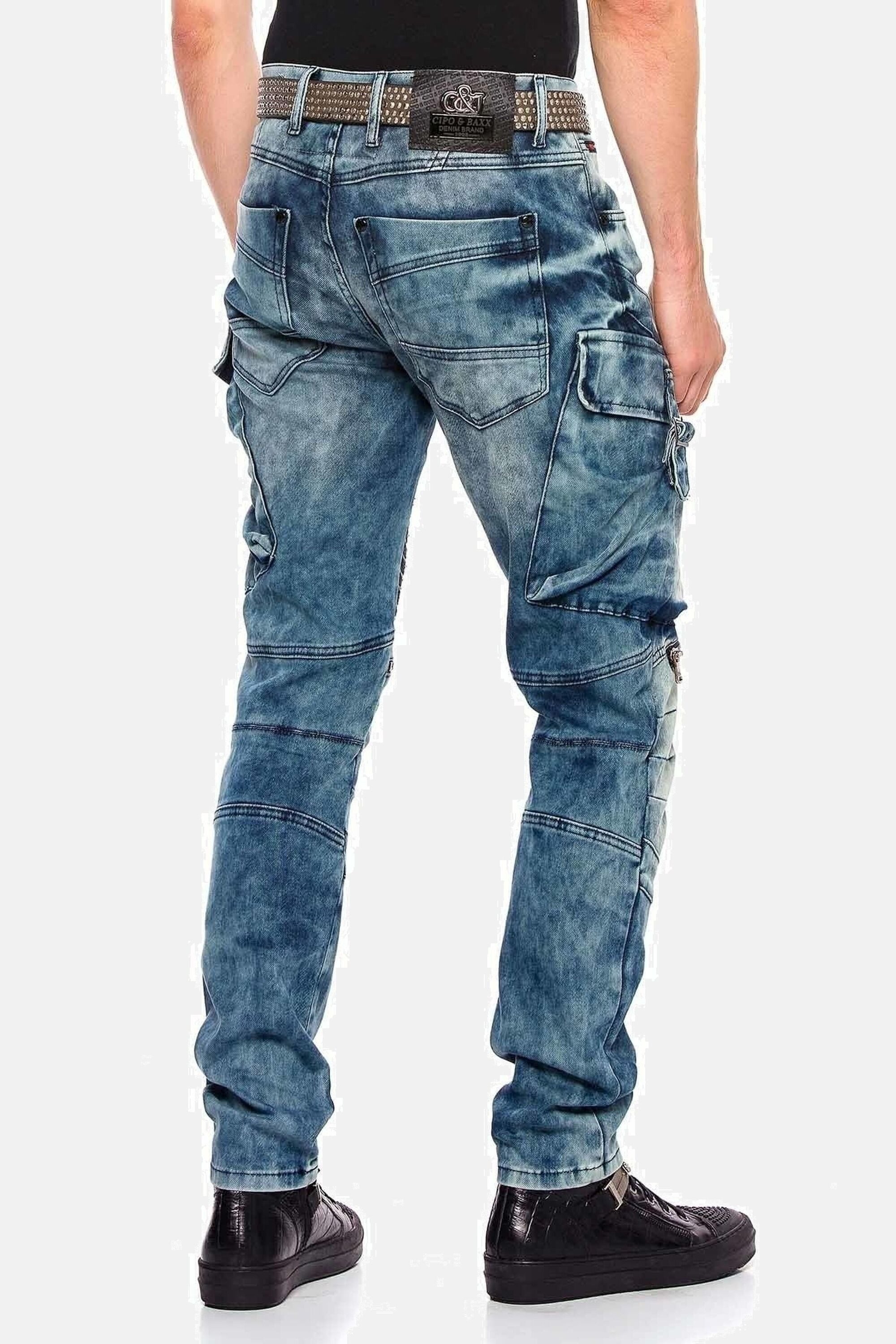 Cipo & Baxx Cargojeans Jeans im Used-Look, CD-523