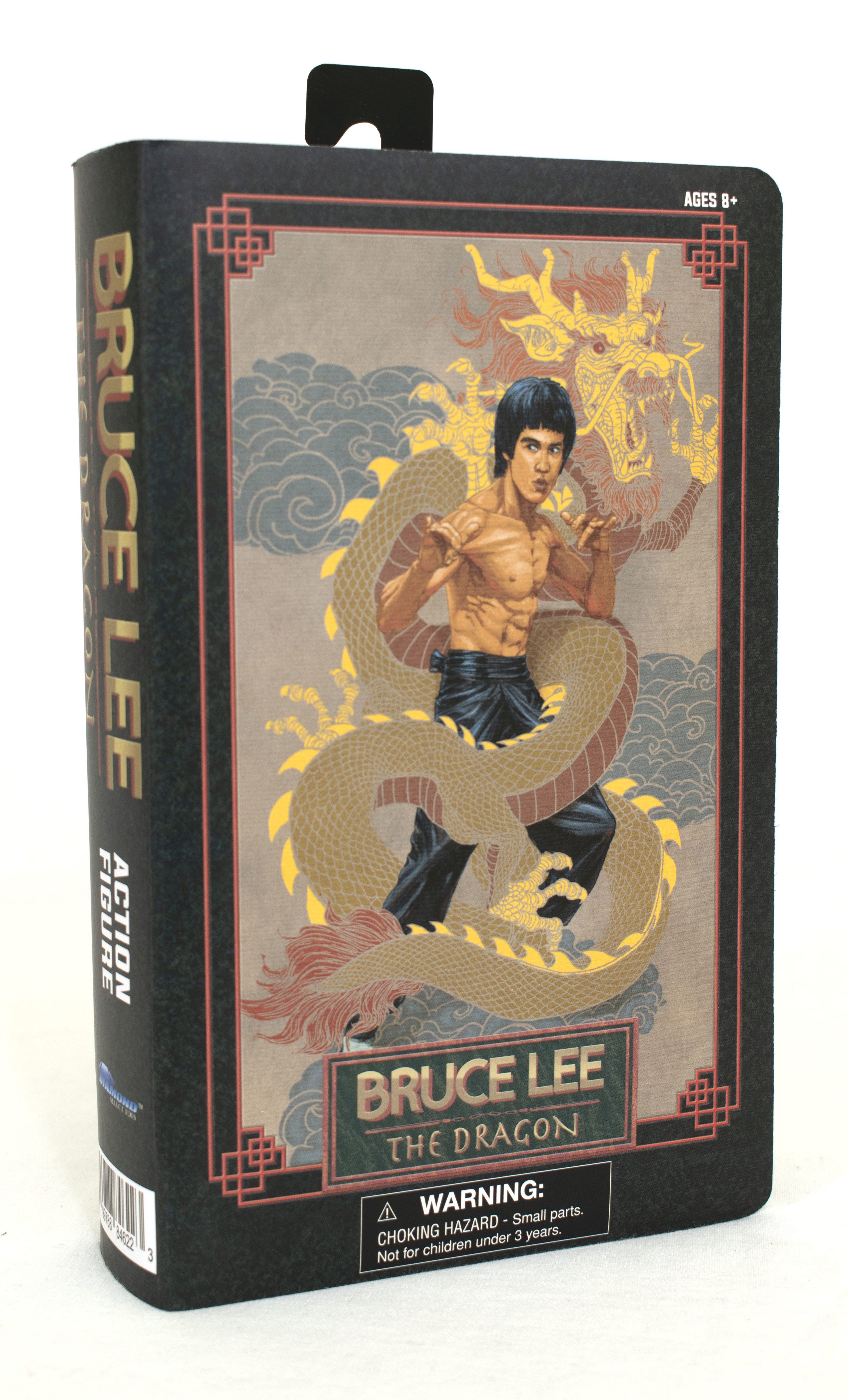 Diamond Select Toys Actionfigur SDCC 2022 Bruce Lee VHS Retro Look Actionfigur