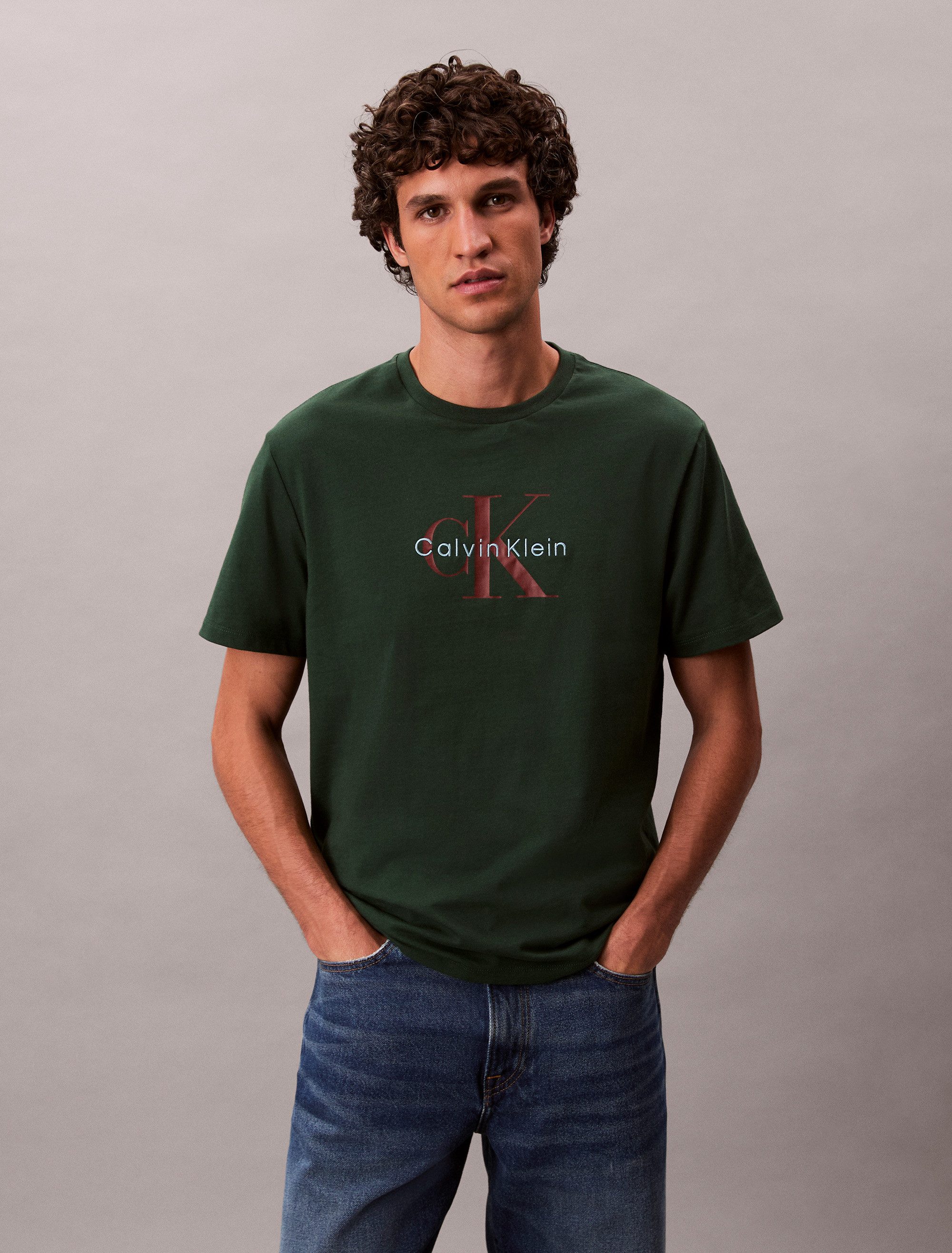 Calvin Klein Jeans T-Shirt SS Hero Monologo Tee 20s Mit Rundhalsausschnitt, günstig online kaufen