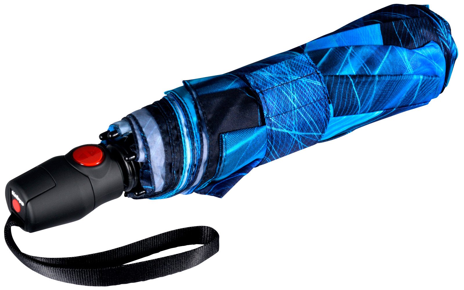 Knirps® Taschenregenschirm T.200 Duomatic mit leichtgängiger Auf-Zu-Automatik, mit schwungvollem Linienmuster - Spheres