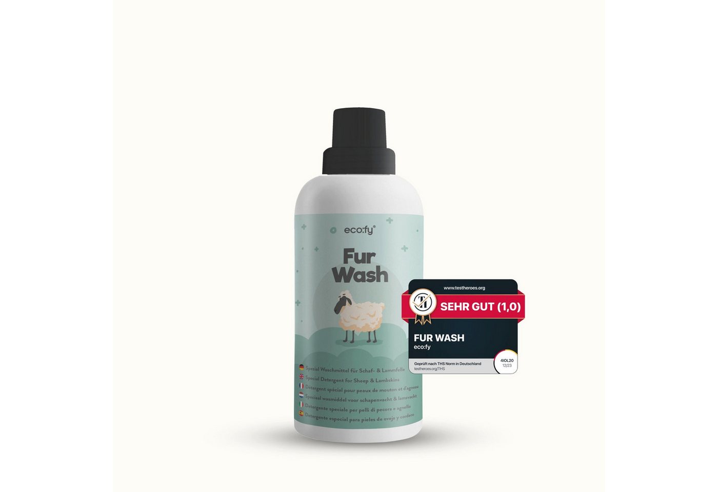 eco:fy Fellpflege Waschmittel für Schaf- & Lammfelle, 500 ml, (1-St), Für Hand- & Maschinenwäsche