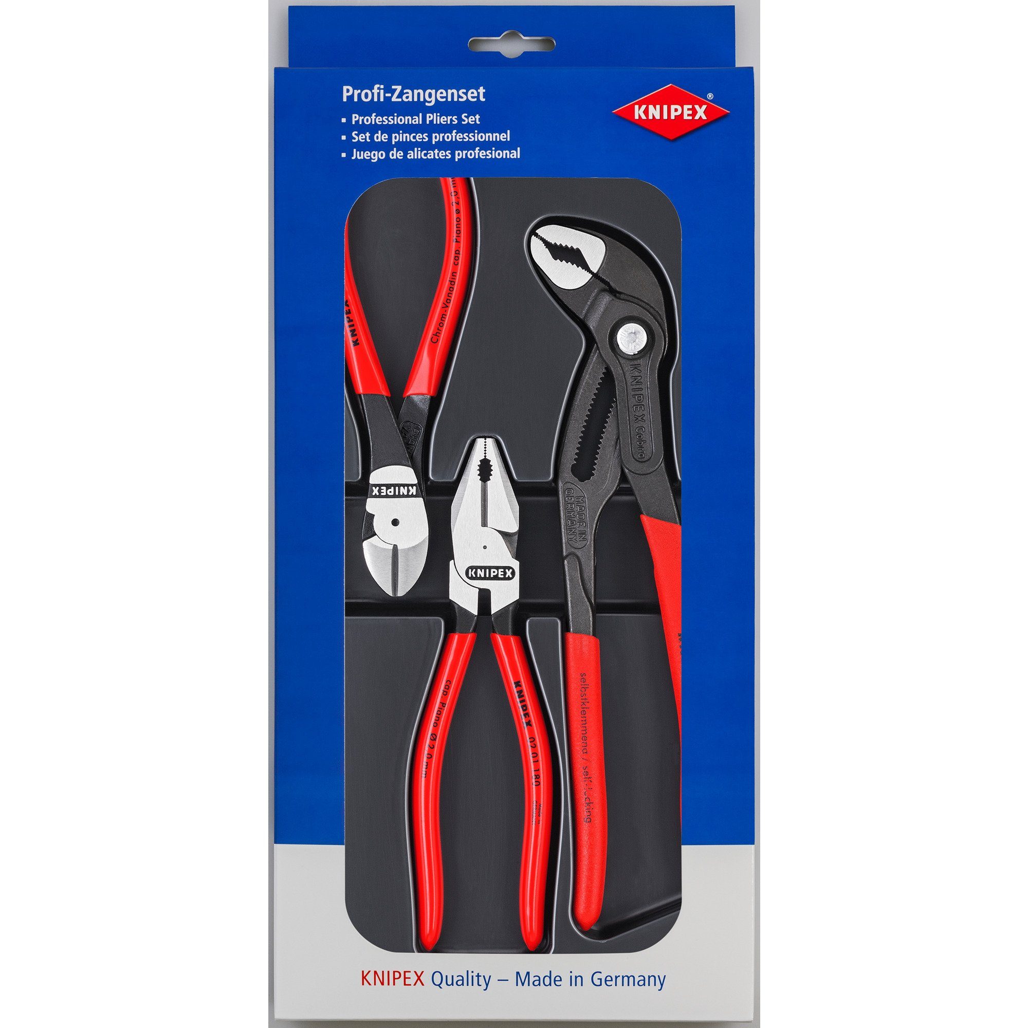 Knipex Greifzange KNIPEX Kraft-Paket 00 20 10, Щипцы-Set