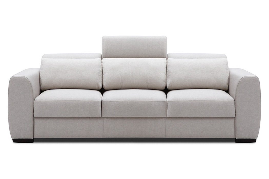 JVmoebel Sofa Sofagarnitur 2,5+1 Sitzer Polster Modern Textil Stoff Bettfunktion, Made in Europe Weiß