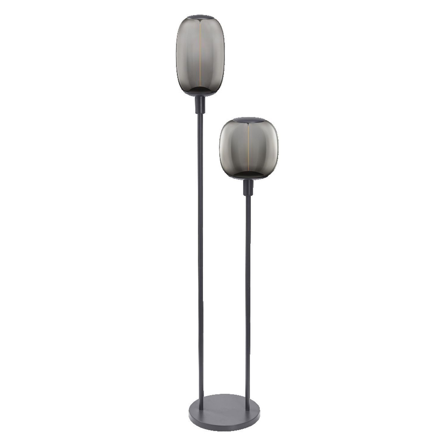 Licht-Erlebnisse Stehlampe ULARION, ohne Leuchtmittel, 146 cm hoch E27 2-flammig Modern