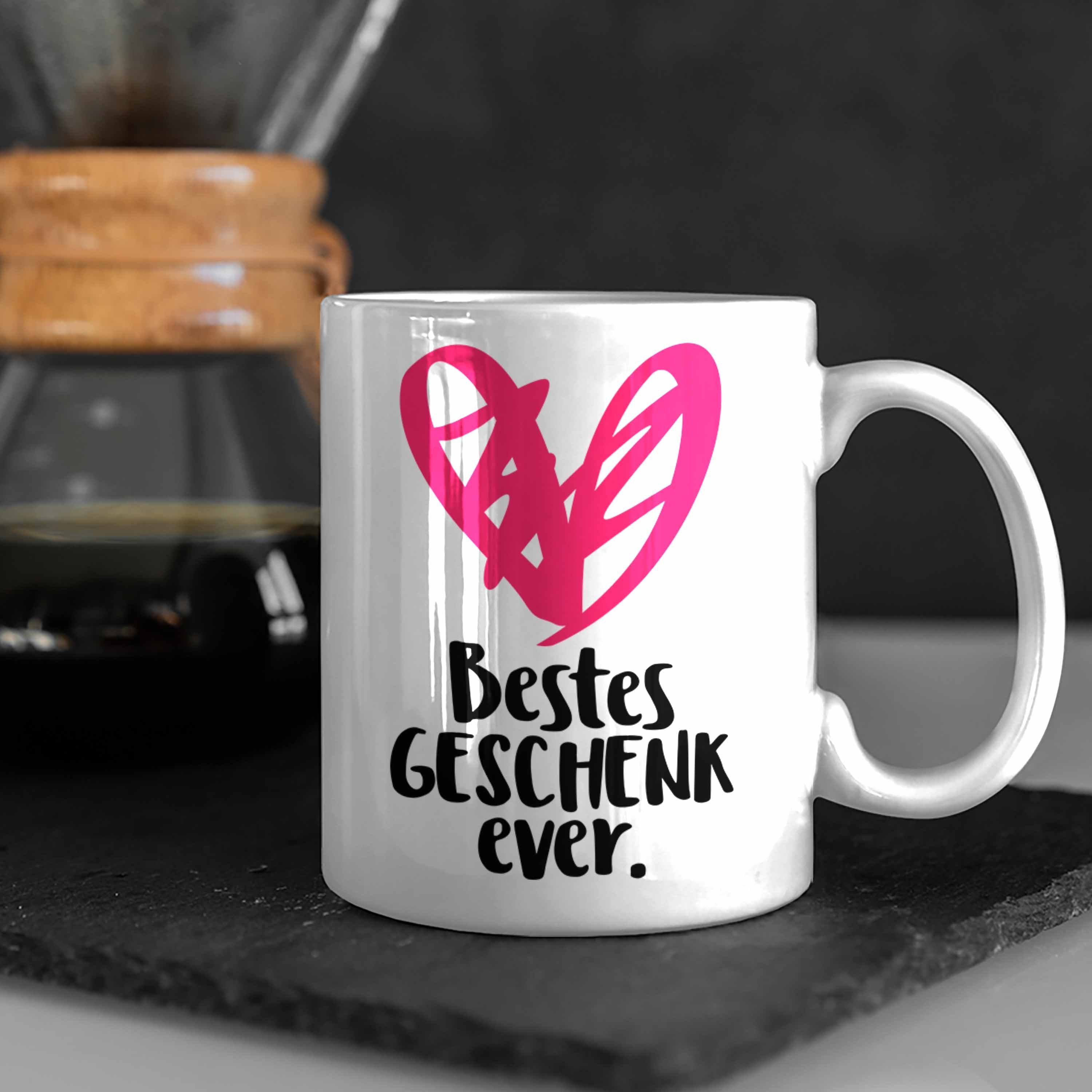 Trendation Spruch für Tasse Trendation Lustige Frauen Mama Weiss Tante Wichtelgeschenk - Geschenkidee mit Kaffeetasse Tasse Schwester