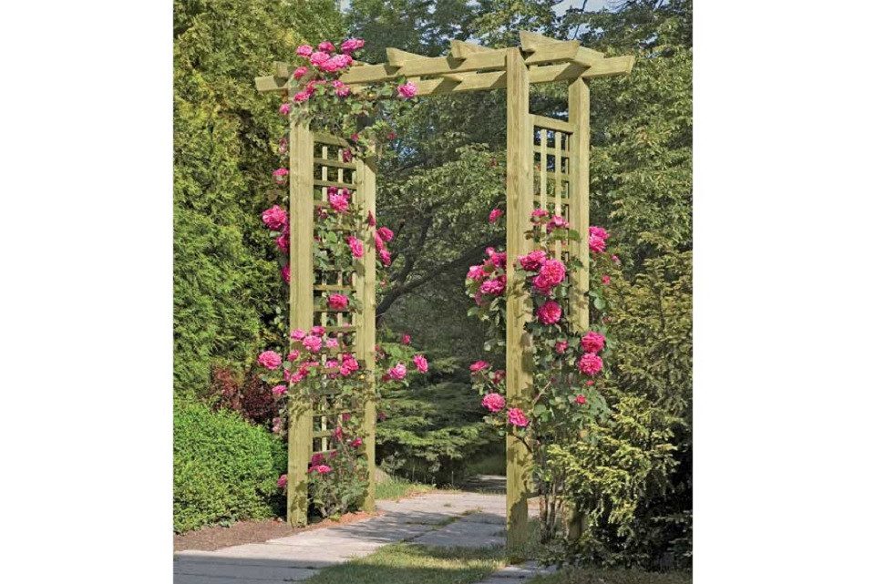Gartenpirat Pergola Eingangspergola 160x62x210 cm Garteneingang Holz Weinranke Rankhilfe