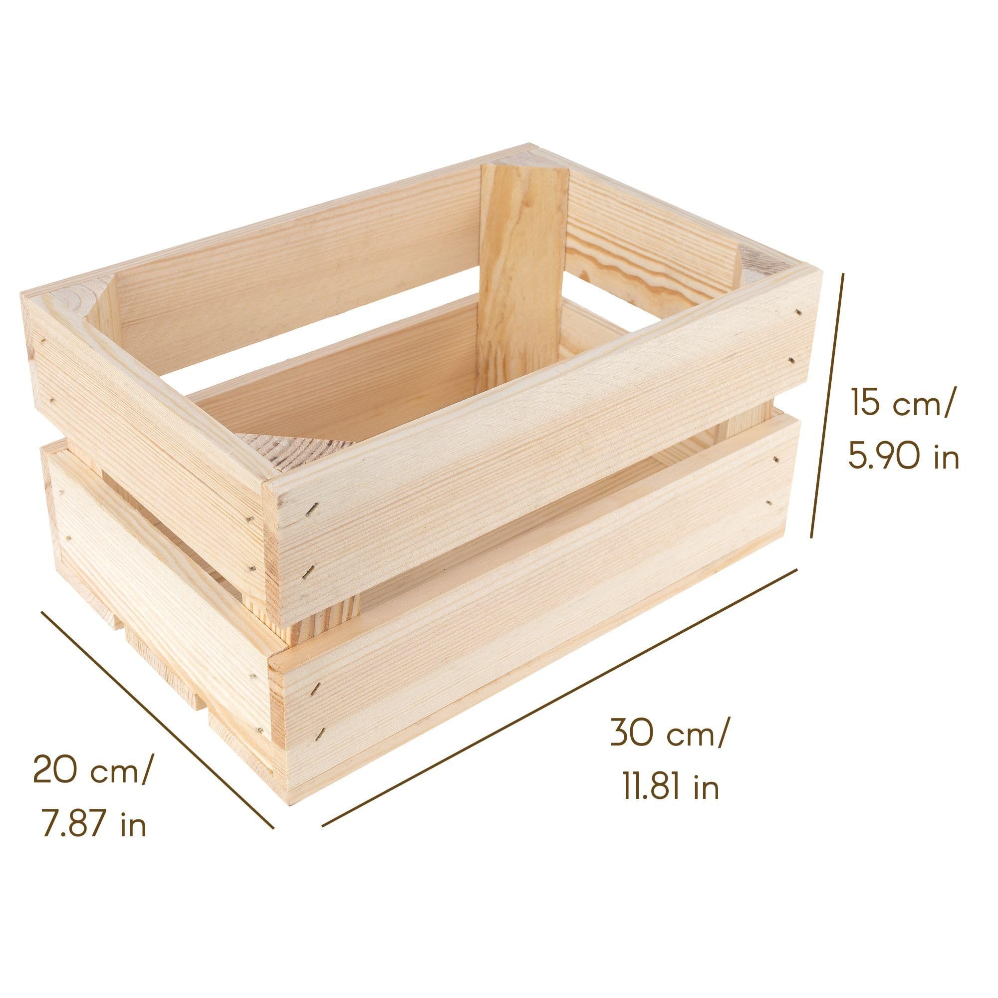 Creative Deco Holzkiste 3x Weinkisten Set Obstkiste Holz (3 Kisten)