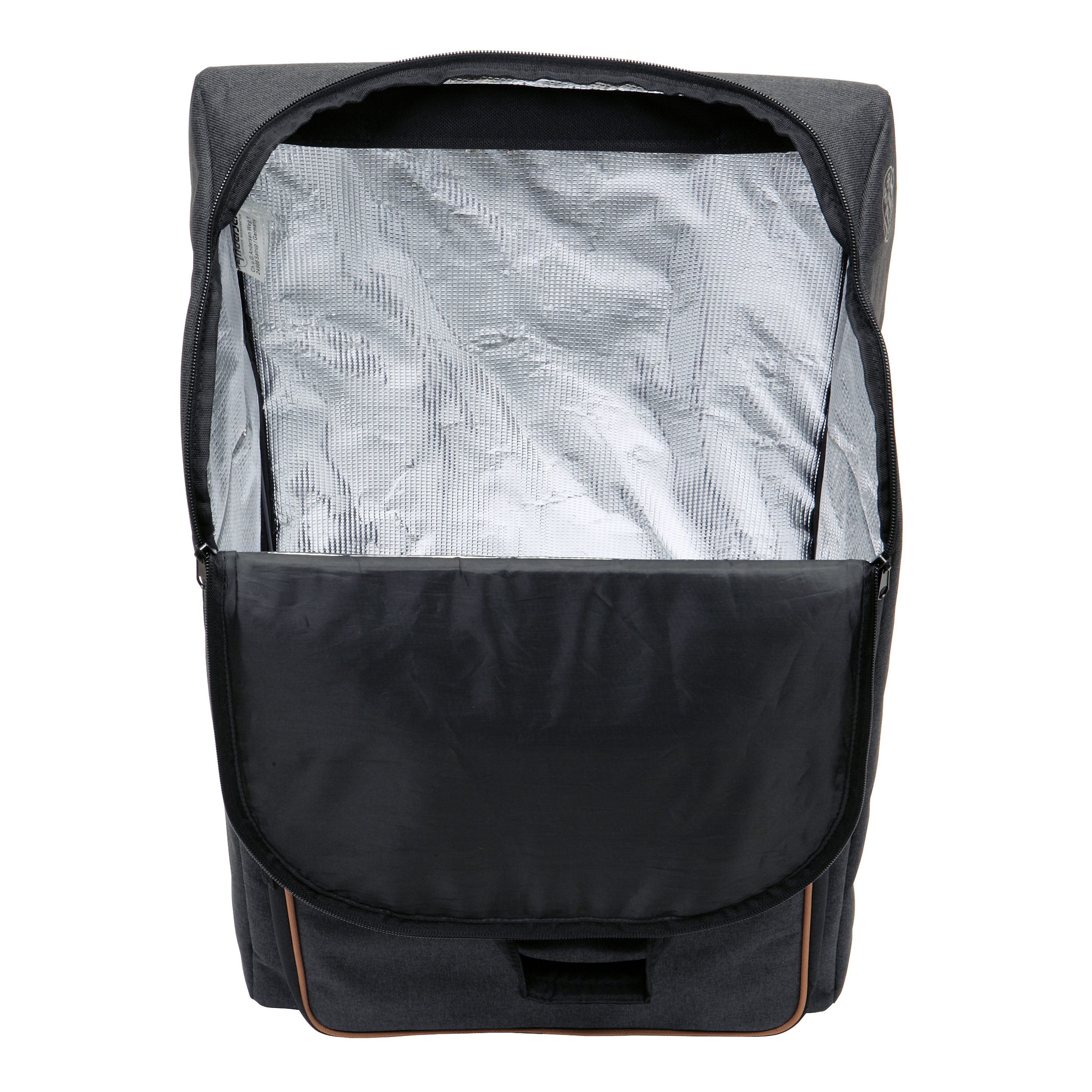 Andersen Einkaufstrolley Treppensteiger Scala Shopper Ipek Bo schwarz, Thermofach 41 Liter, belastbar bis 40kg, wasserabweisend