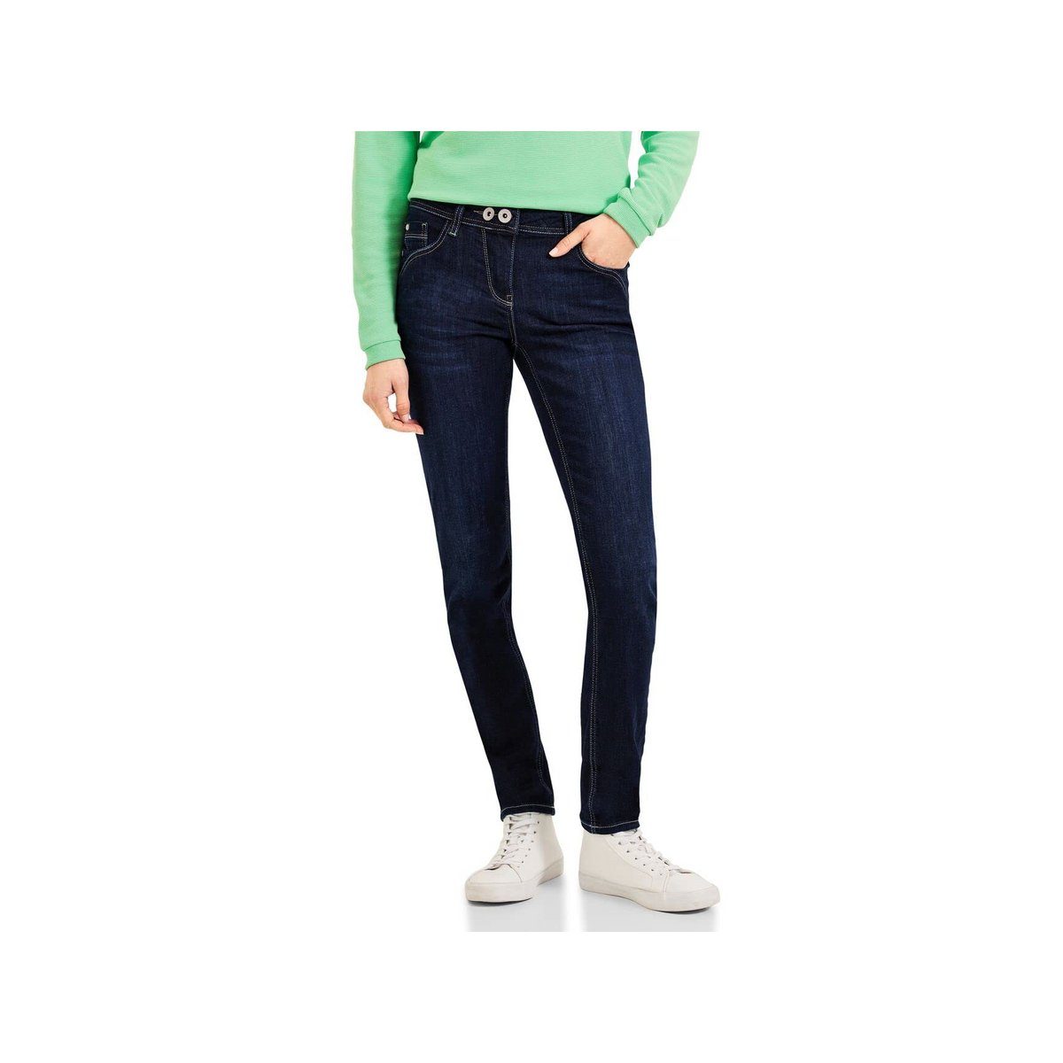 Cecil blau (1-tlg) 5-Pocket-Jeans