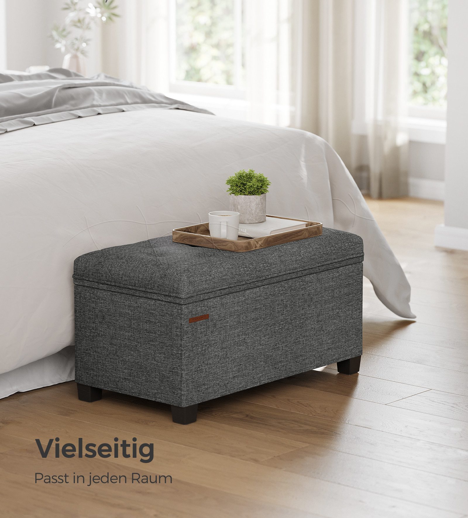 SONGMICS Sitzbank, mit Stauraum Sitztruhe Aufbewahrungsbox günstig online kaufen