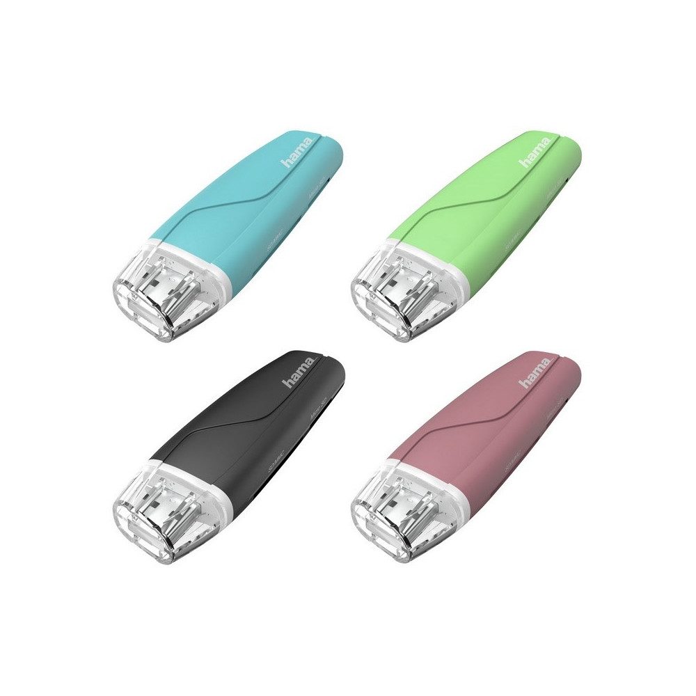 Hama USB-2.0-Kartenleser SD/microSD grün/rosa/schwarz/türkis. Konsolen-Ladestation (Kartenleser, 24er Display für einfache Nutzung, Kompakte Bauweise für unterwegs)