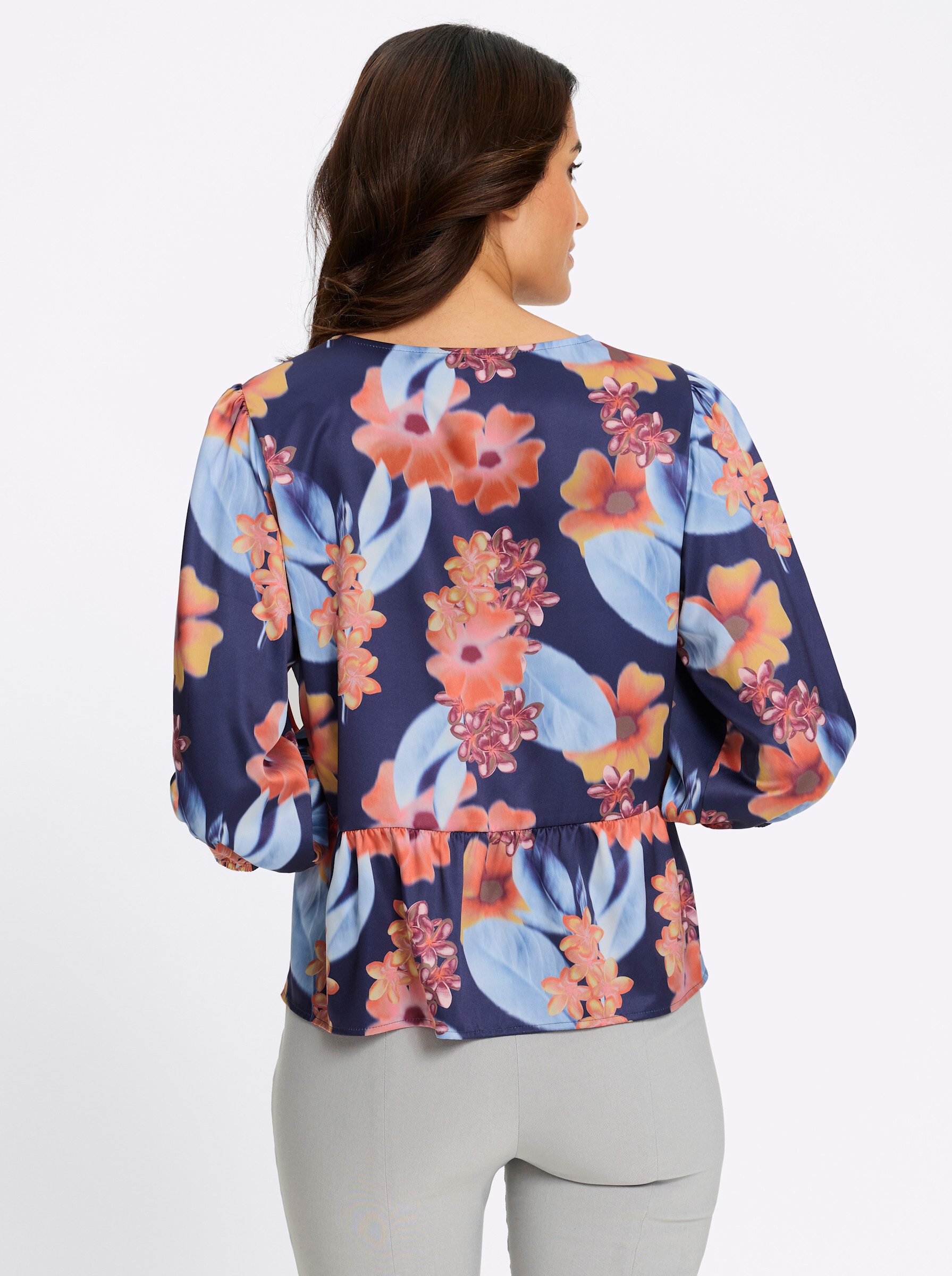 Witt Klassische Bluse Druckbluse Langarm