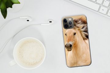 MuchoWow Handyhülle Pferde - Tiere - Mähne - Porträt, Handyhülle Apple iPhone 12 Pro, Smartphone-Bumper, Print, Handy