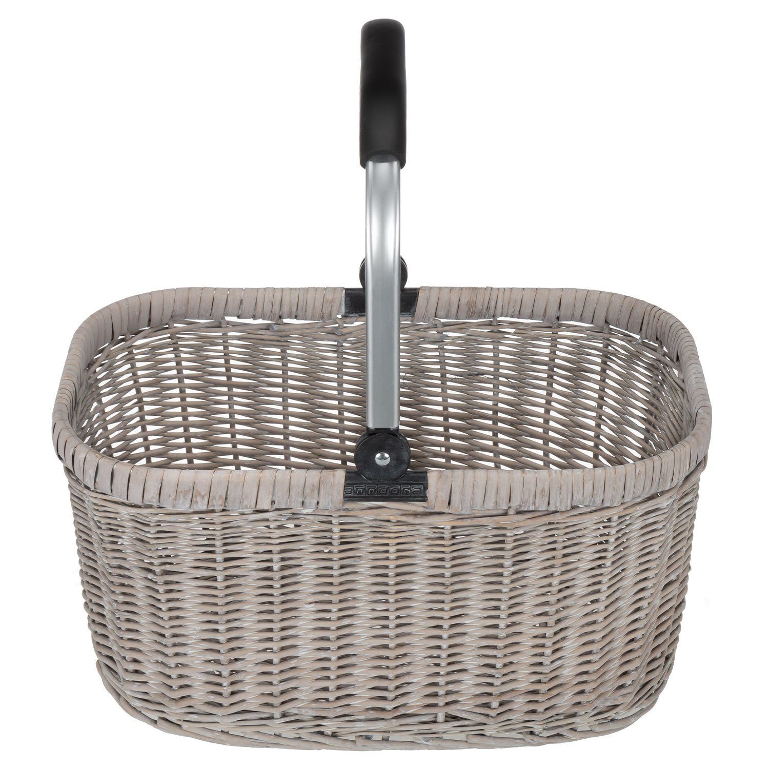 anndora Einkaufskorb Weidenkorb mit Alurahmen 22 L, 22 l
