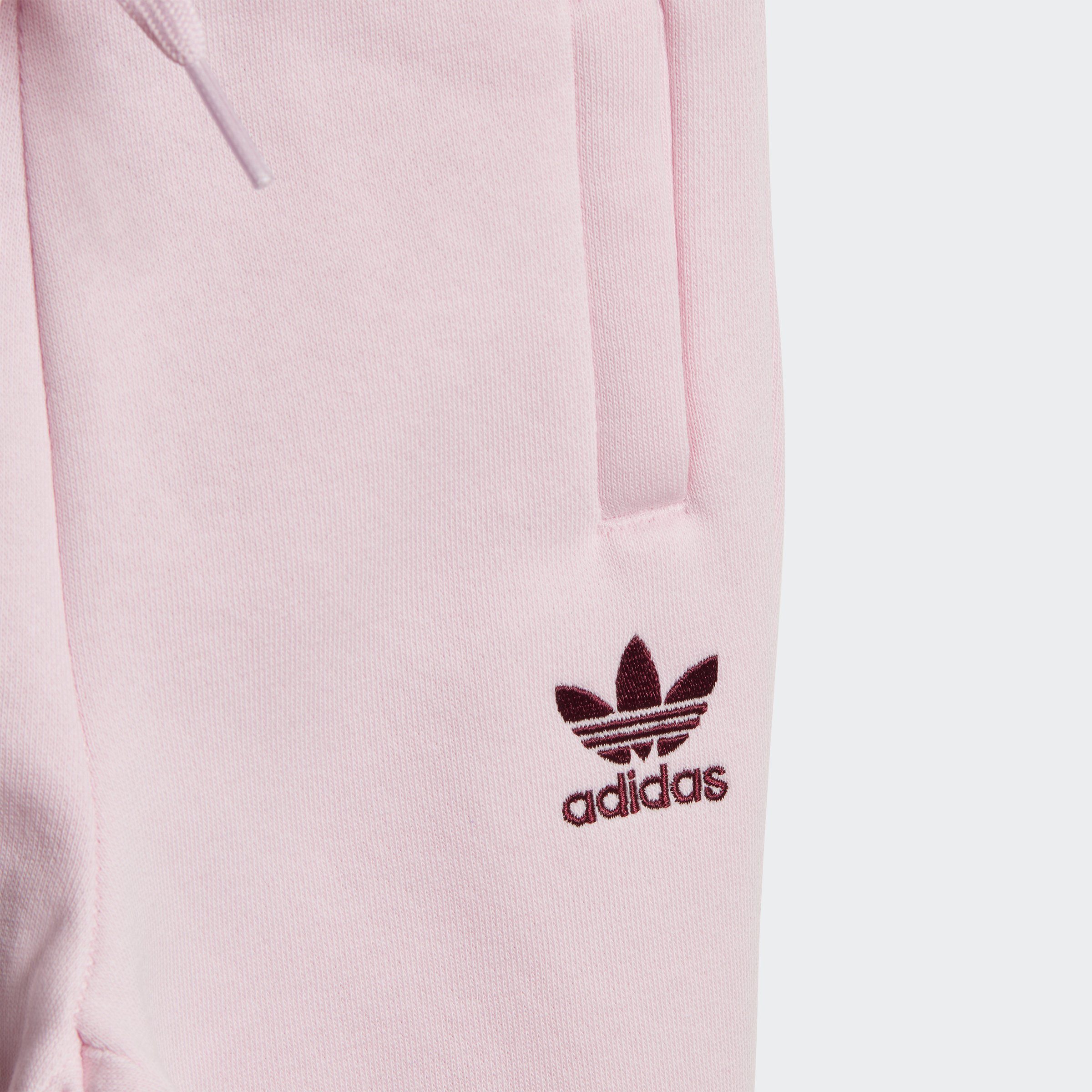 Pink CREW Maroon / SET Clear Trainingsanzug Originals adidas (2-tlg)