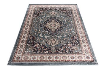 Orientteppich Oriente Teppich - Traditioneller Teppich Orient Blau Schwarz, Mazovia, 60 x 100 cm, Geeignet für Fußbodenheizung, Pflegeleicht, Wohnzimmerteppich