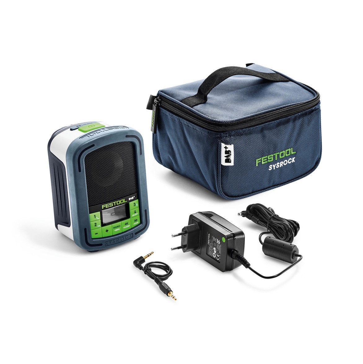 FESTOOL Sysrock BR 10 DAB+ Baustellenradio SYSROCK Solo - ohne Akku und Ladeg Baustellenradio