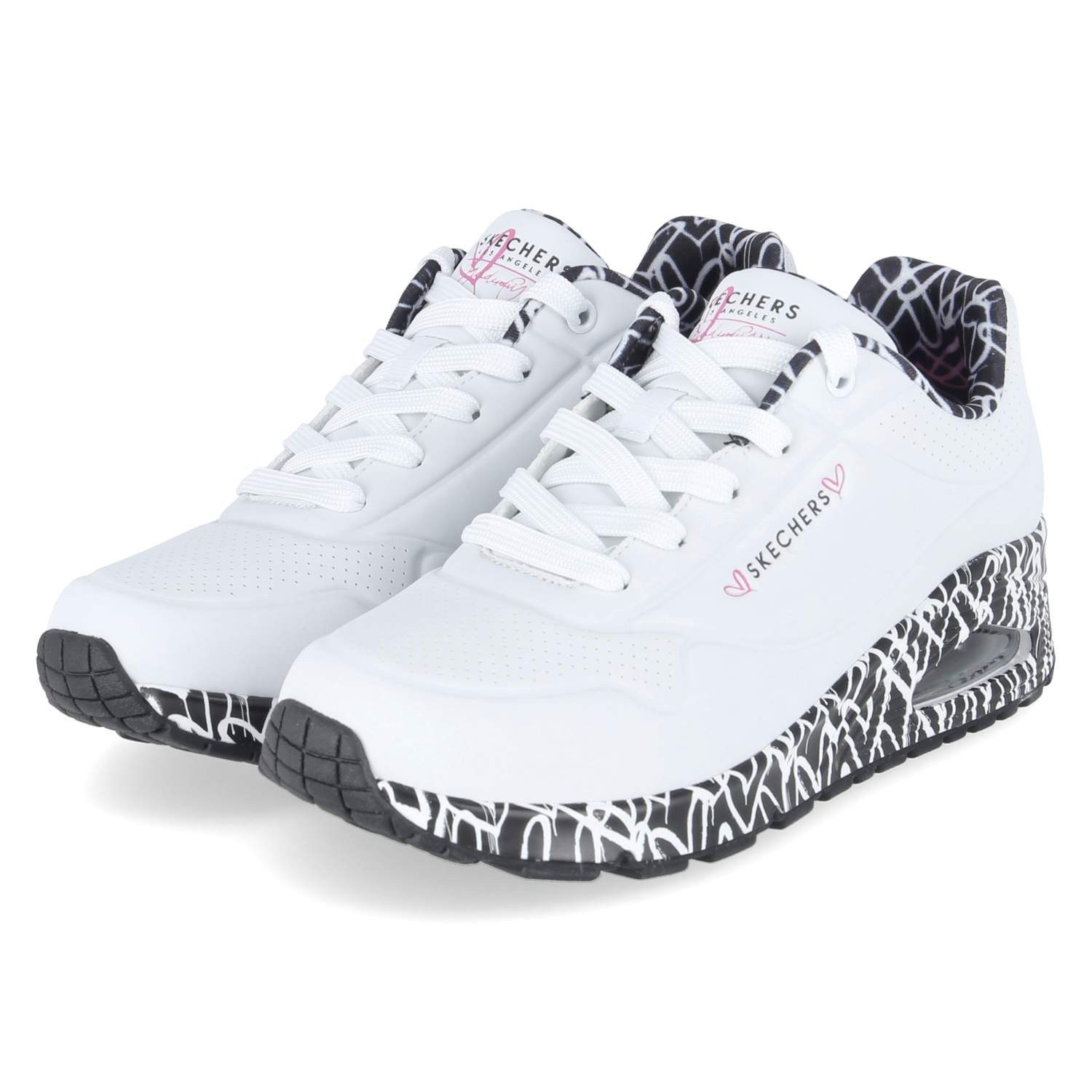Skechers Skechers 155506 WBK Damen Synthetik weiss-kombi Slipper günstig online kaufen