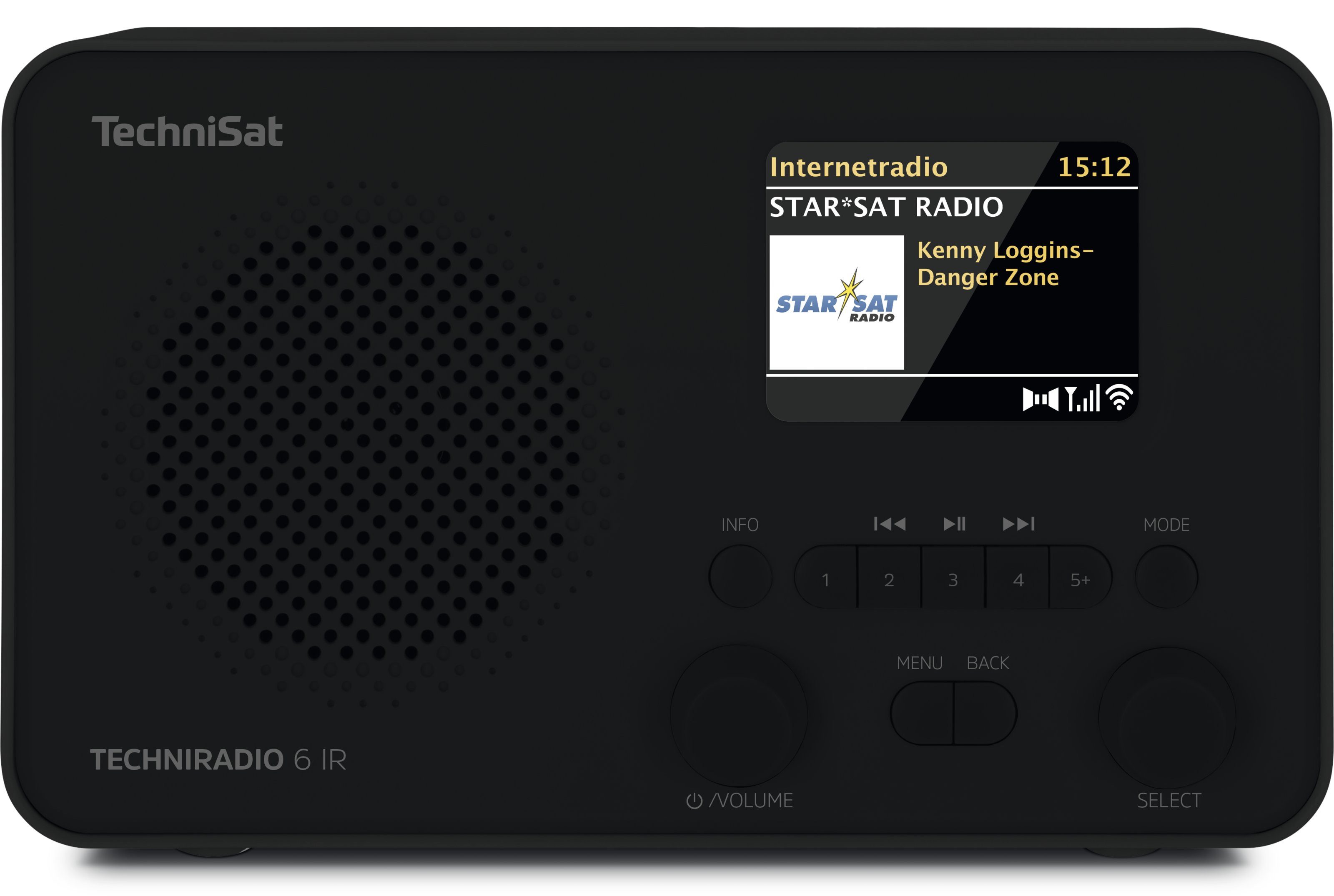TechniSat TECHNIRADIO 6 IR Internet-Radio (Digitalradio (DAB), FM-Tuner, FM-Tuner mit RDS, Internetradio, 3,00 W, Bluetooth, Netzbetrieb, Akkubetrieb, Farbdisplay, DAB+, UKW, Wecker)