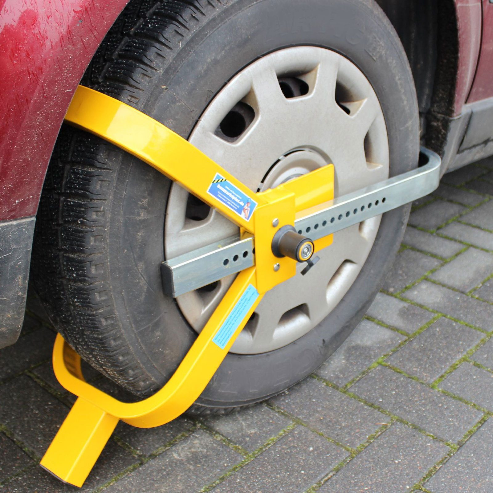 TRUTZHOLM Wheel Clamp for Cars & Trailers – Parking Clamp with Lock for 13–15 Inch Wheels (Product), Tires up to 225 mm