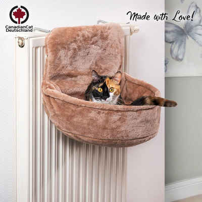Canadian Cat Company Katzen-Hängematte »Der Katzenkuschelsack - braun«, zur Befestigung am Heizkörper