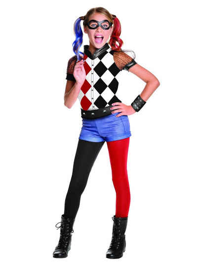 Rubie´s Kostüm Superhero Harley Quinn, Original Superheldin Kostüm aus 'DC Superhero Girls'