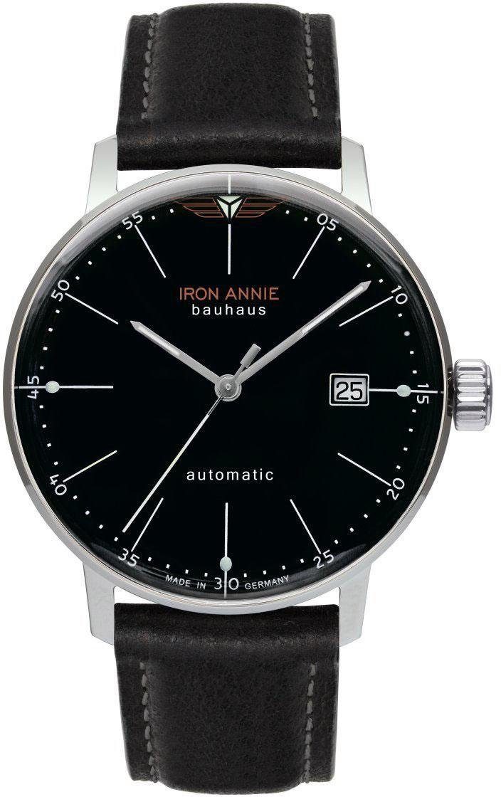 IRON ANNIE Automatikuhr Bauhaus, 5050-2, Armbanduhr, Herrenuhr, Datum, Made in Germany