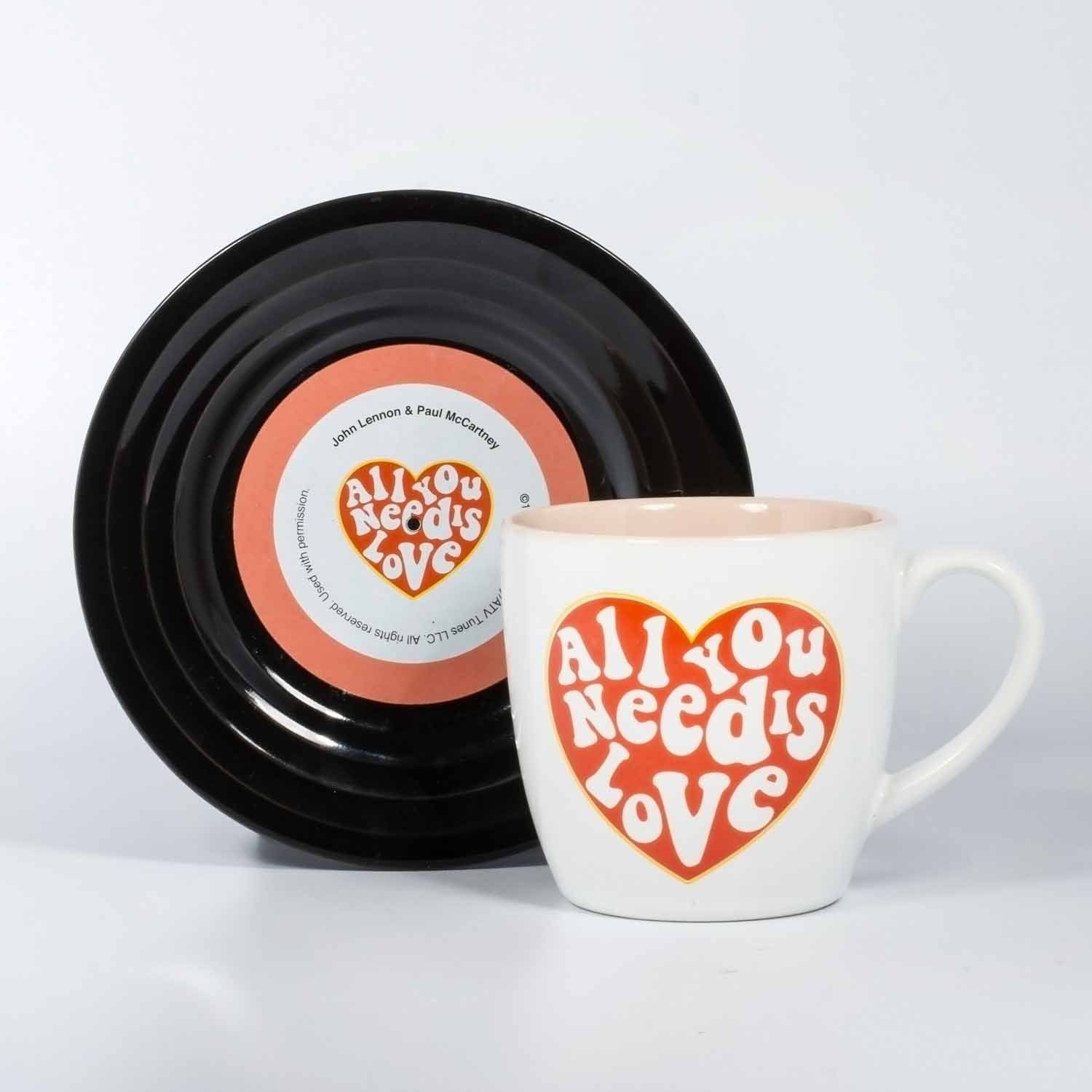 Thumbs Up Tasse Tassen-Set "Lyrical Mug" Love - Lennon & McCartney, Keramik