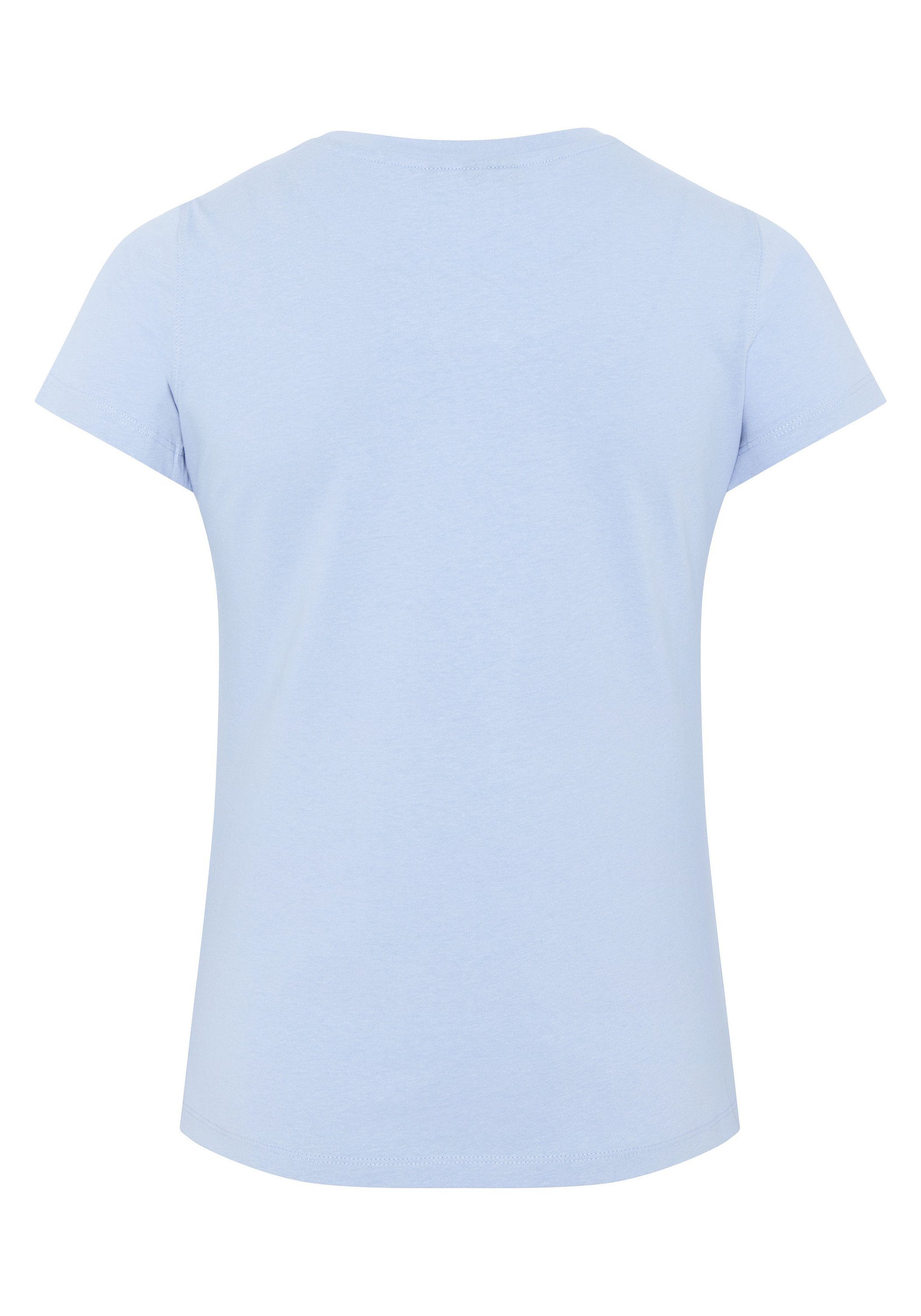 Sylt Brunnera Polo mit edlen 16-3922 Blue Strasssteinen T-Shirt