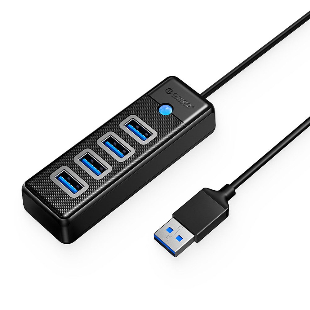 ORICO USB-Hub Verteiler Anschlusserweiterung HUB (4x USB 3.0, ABS-Gehäuse, 15cm-Kabel)