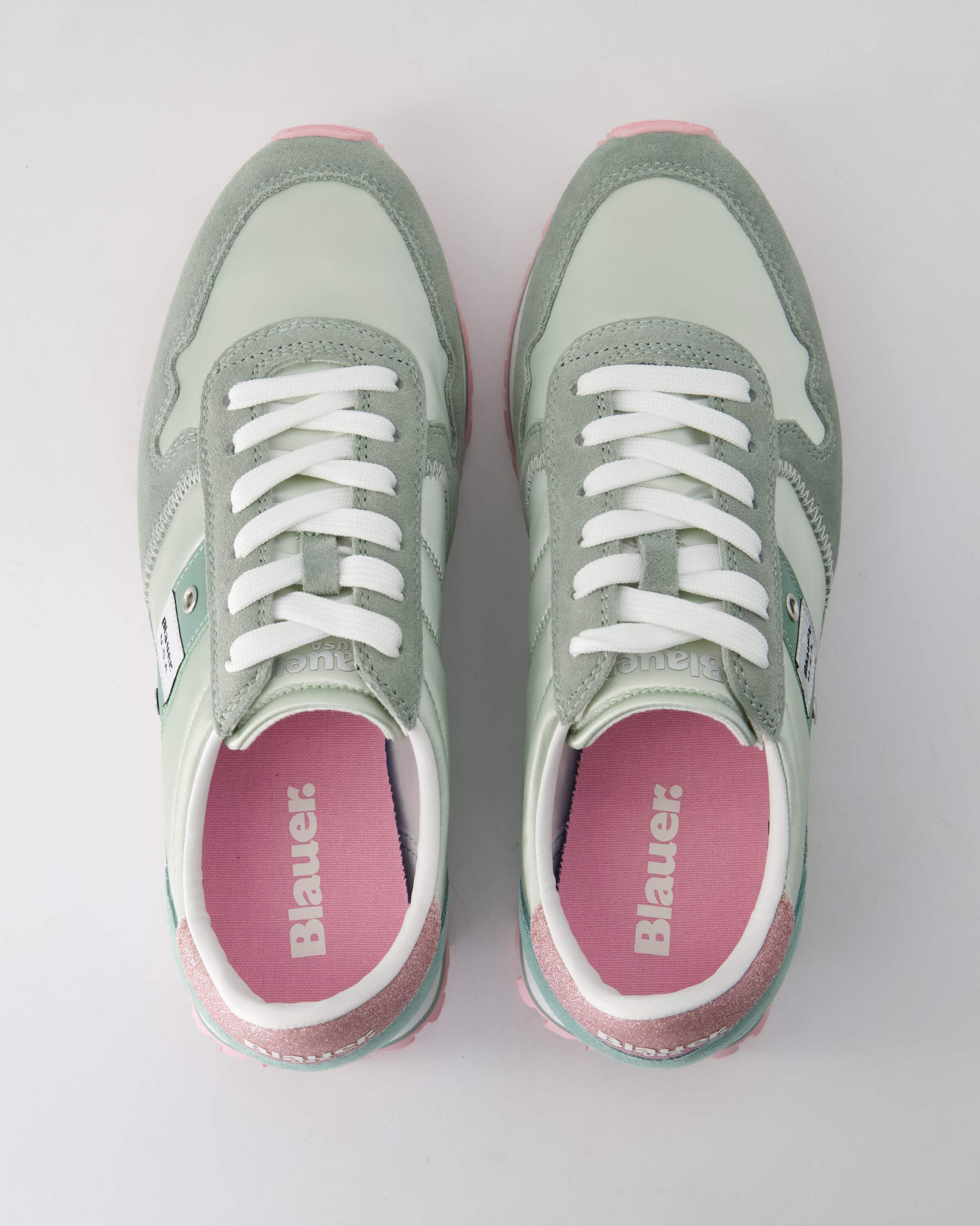 Blauer S5Millen03 Sneaker Obermaterial: Leder und Sonstiges Material