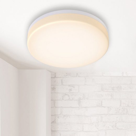 B.K.Licht LED Deckenleuchte, LED Bad Deckenlampe LED 13W 1500lm Bad