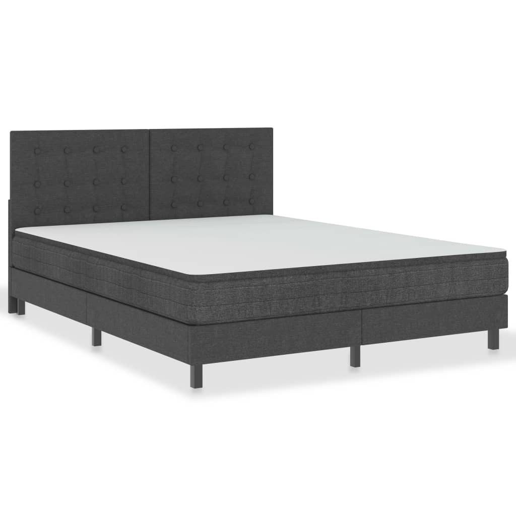 vidaXL Kopfteil aus Stoff in Dunkelgrau, (BxHxT: 181x116x3,8 cm)
