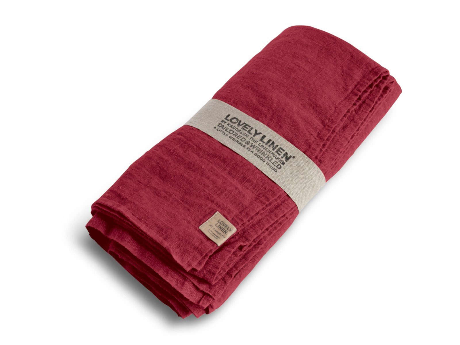 Lovely Linen Tischdecke Lovely Tischdecke Leinen cabernet 100 x 100 cm, LOVELY 100X100 CABERNET L25xB14xH4CM