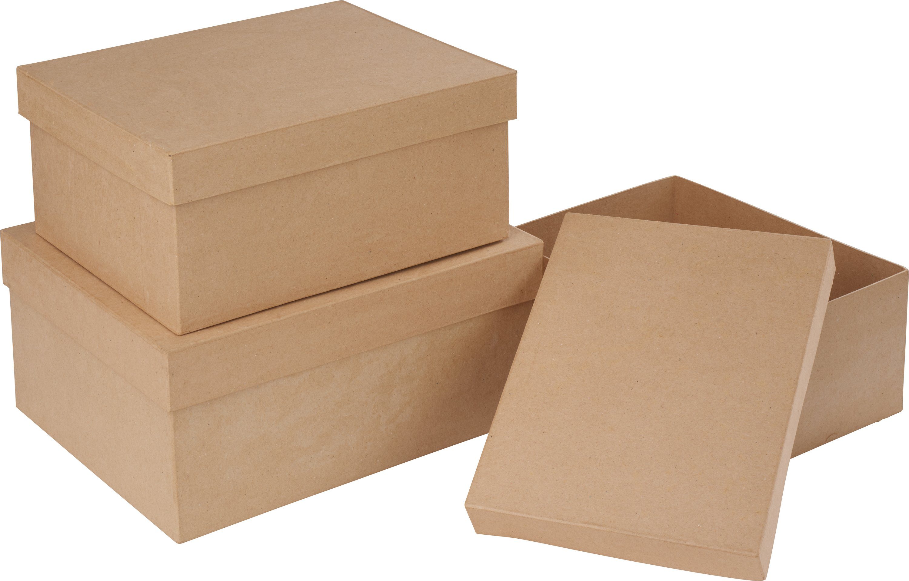 VBS Aufbewahrungsdose Pappschachtelsatz Rechteck, 22,7 cm - 27,7 cm günstig online kaufen