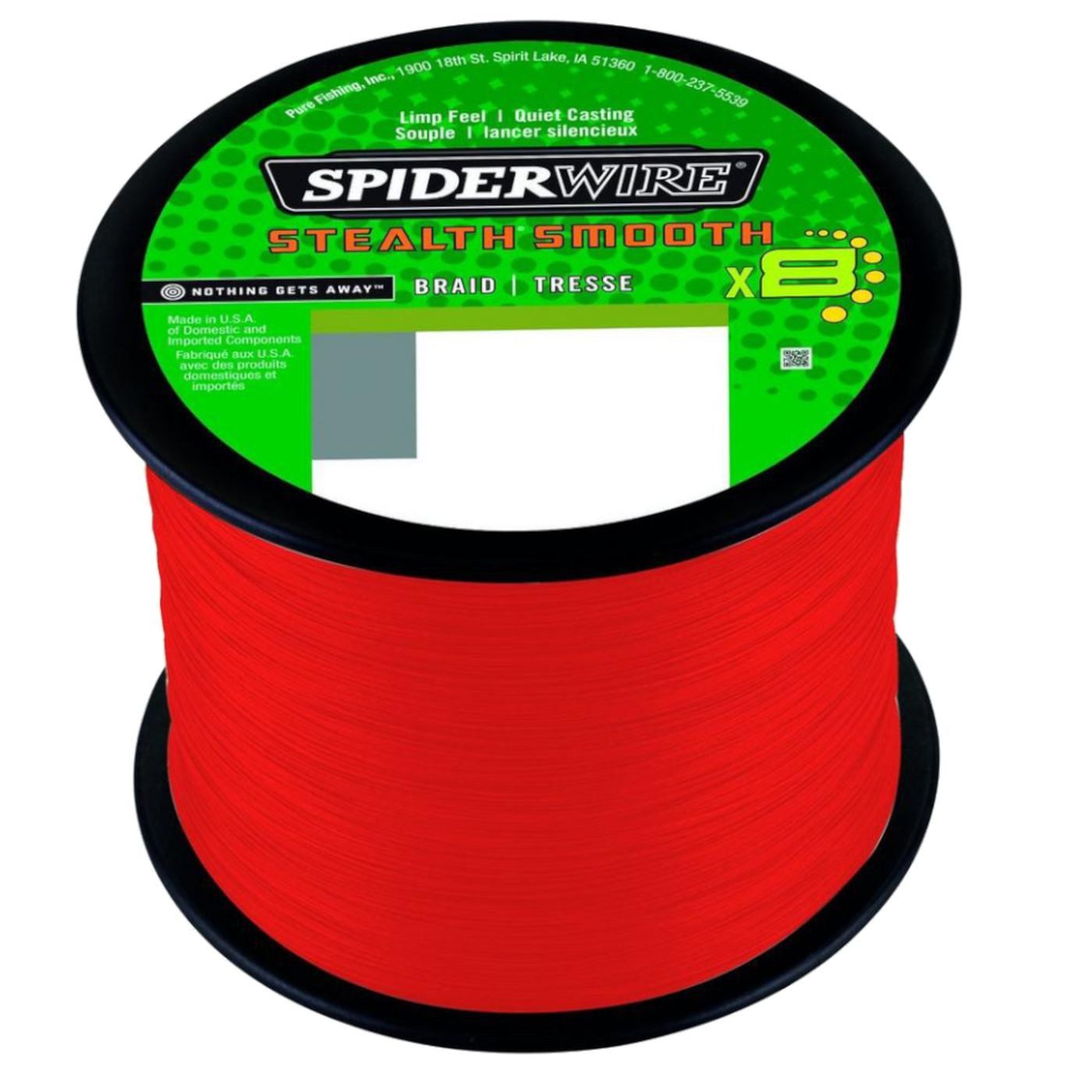 Spiderwire Angelschnur Spiderwire Stealth Smooth8 X8 PE Braid - 2000m Angelschnur, 0.07 m Länge, 0.07 mm Fadendurchmesser, (2000-St)