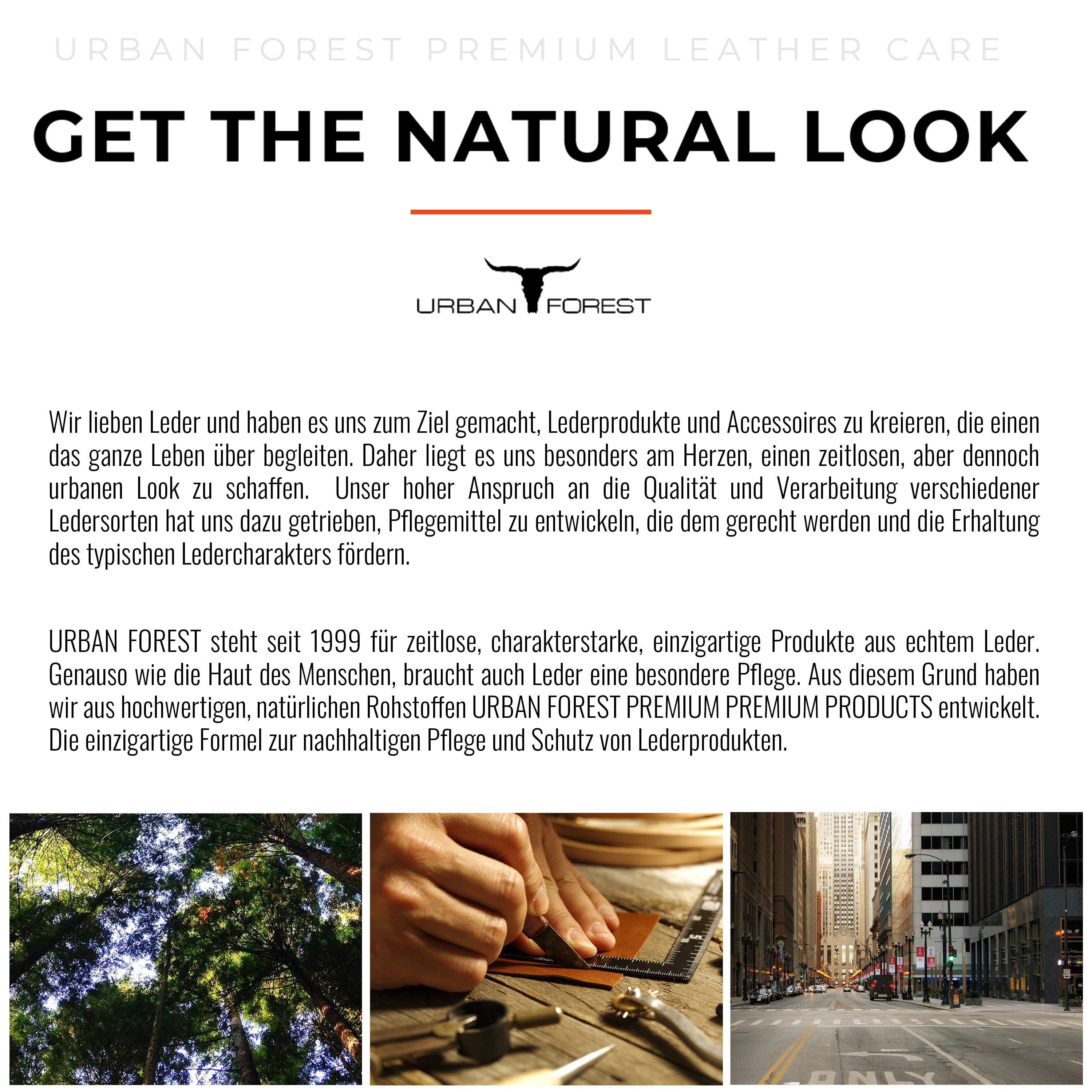 URBAN FOREST Lederseife 500ml + Schuhwachs 250ml farblos Schuhreiniger (2-St. Lederseife 500ml + Schuhwachs 250ml)