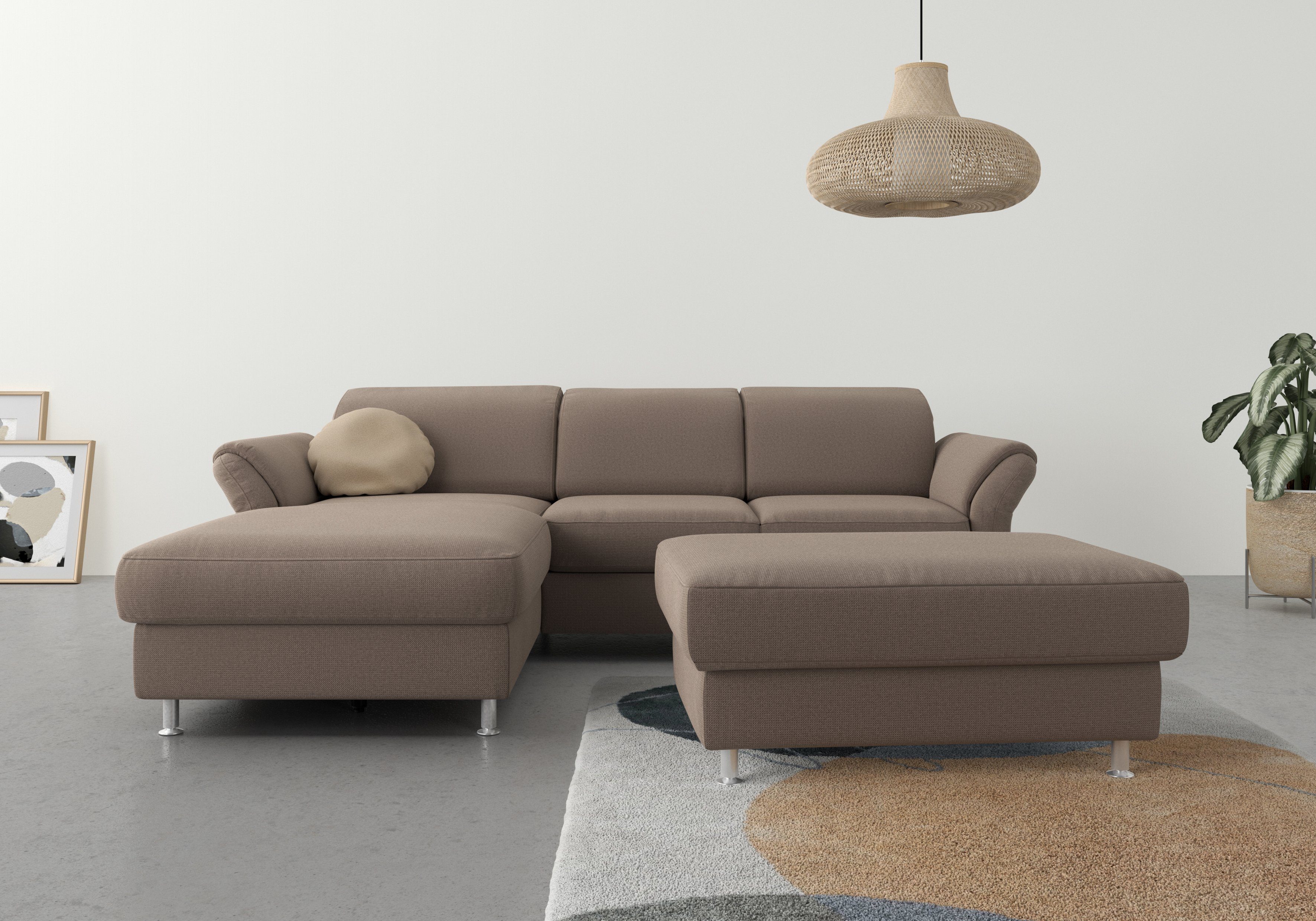 sit&more Ecksofa Apulia L-Form, wahlweise Bettfunktion, günstig online kaufen