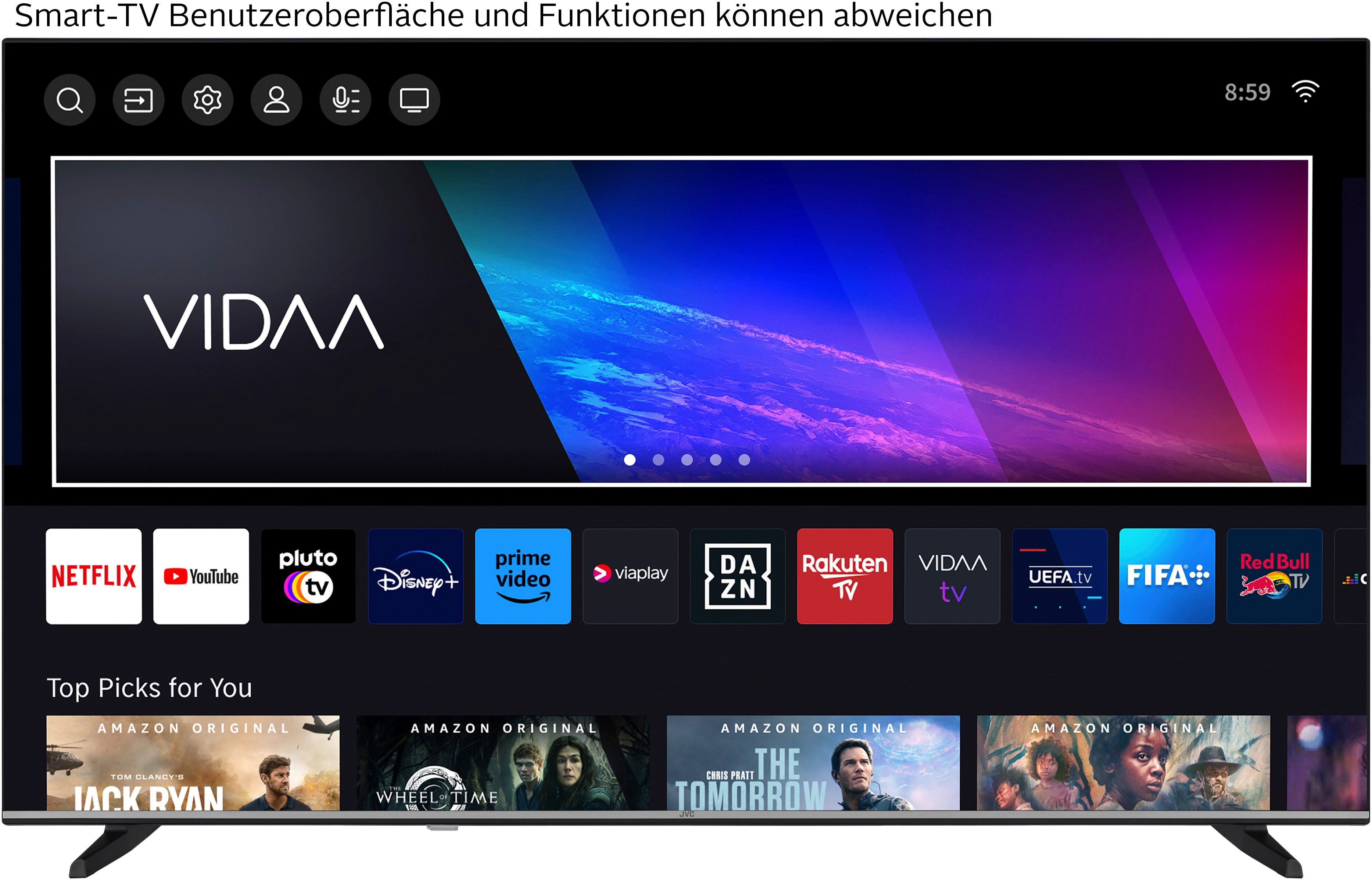JVC LT-55VD3555 LED-Fernseher (139 cm/55 Zoll, schwarz ! RABATT: 13.61%