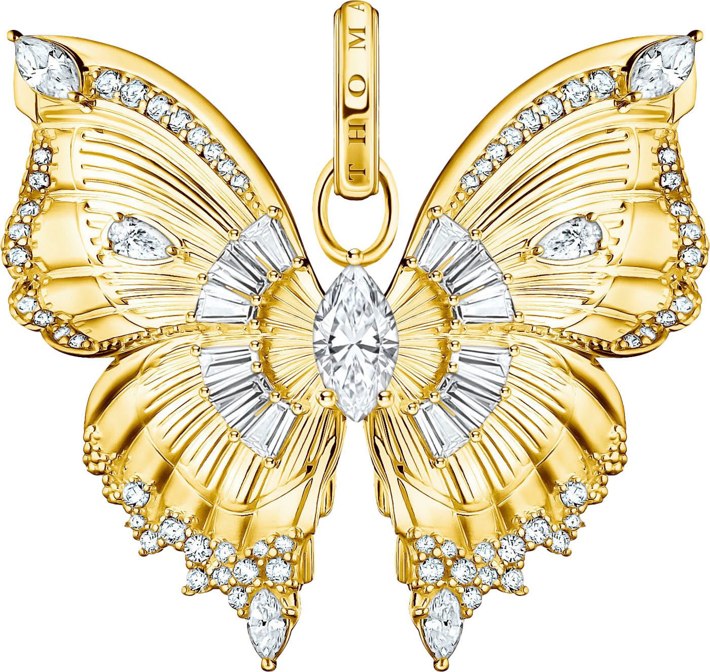 THOMAS SABO Schmetterlingsanhänger Butterfly Paradise Anhänger, mit Zirkonia (synth)