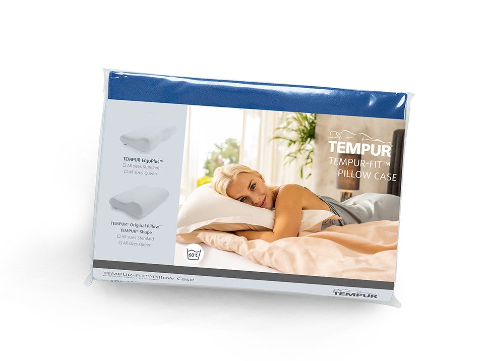 Tempur Kissenbezug TEMPUR® Jersey-Bezug für Schlafkissen Shape Queen Spannbezug S/M/L, Waschbar bei 60°C, bügelfrei und trocknergeeignet